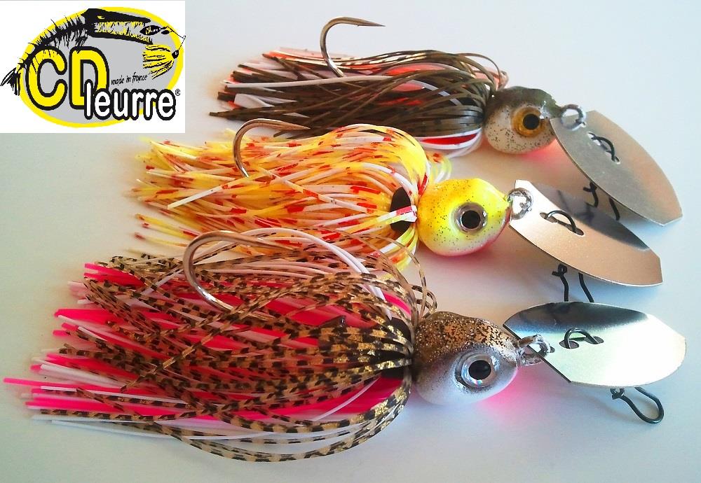 Lot De 3 Leurres De Pêche Yakima Wordens Vintage - Présentoir Pour Pêche En Eau Douce