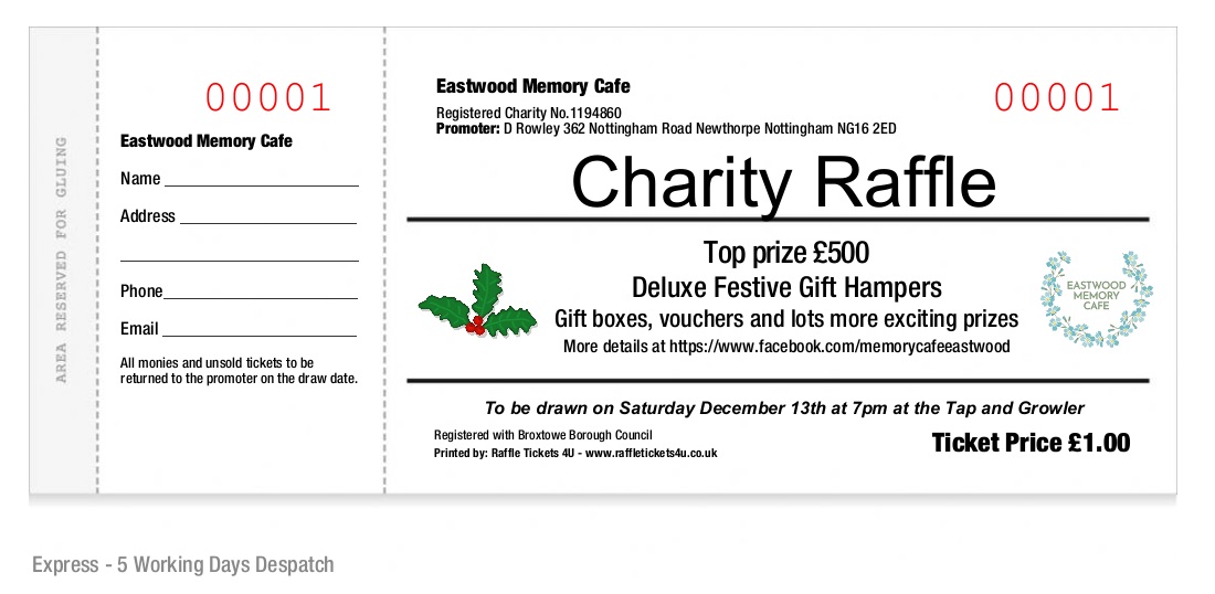 Eastwood - We now have our Charity Raffle tickets available with £500 ...