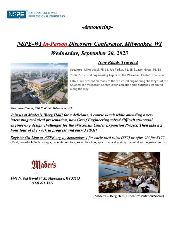 Wisconsin Society of Professional Engineers (WSPE) | Pewaukee WI