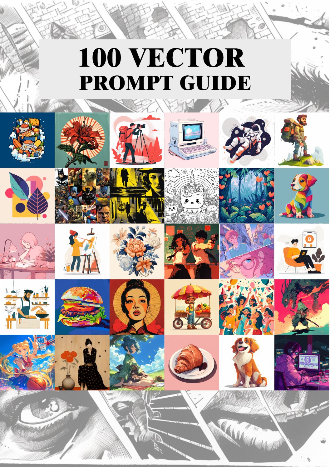 แจกฟรี E-Book 100 Vector Prompt... - เจไดใจดี สอน Vectors | Facebook