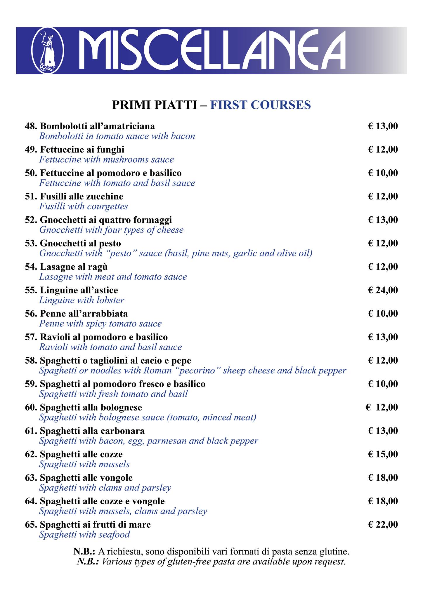 Miscellanea Pub | Rome