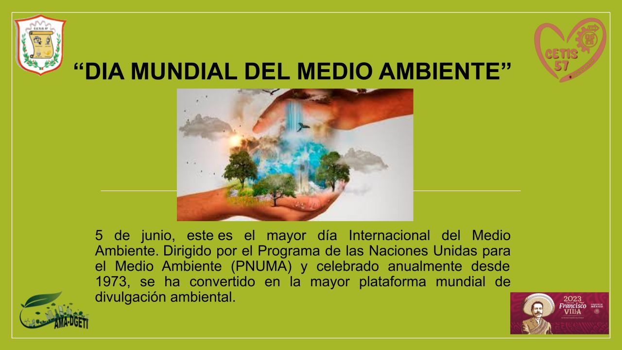 CETIs - 5 de junio - DIA MUNDIAL DEL MEDIO AMBIENTE https://docs.google ...