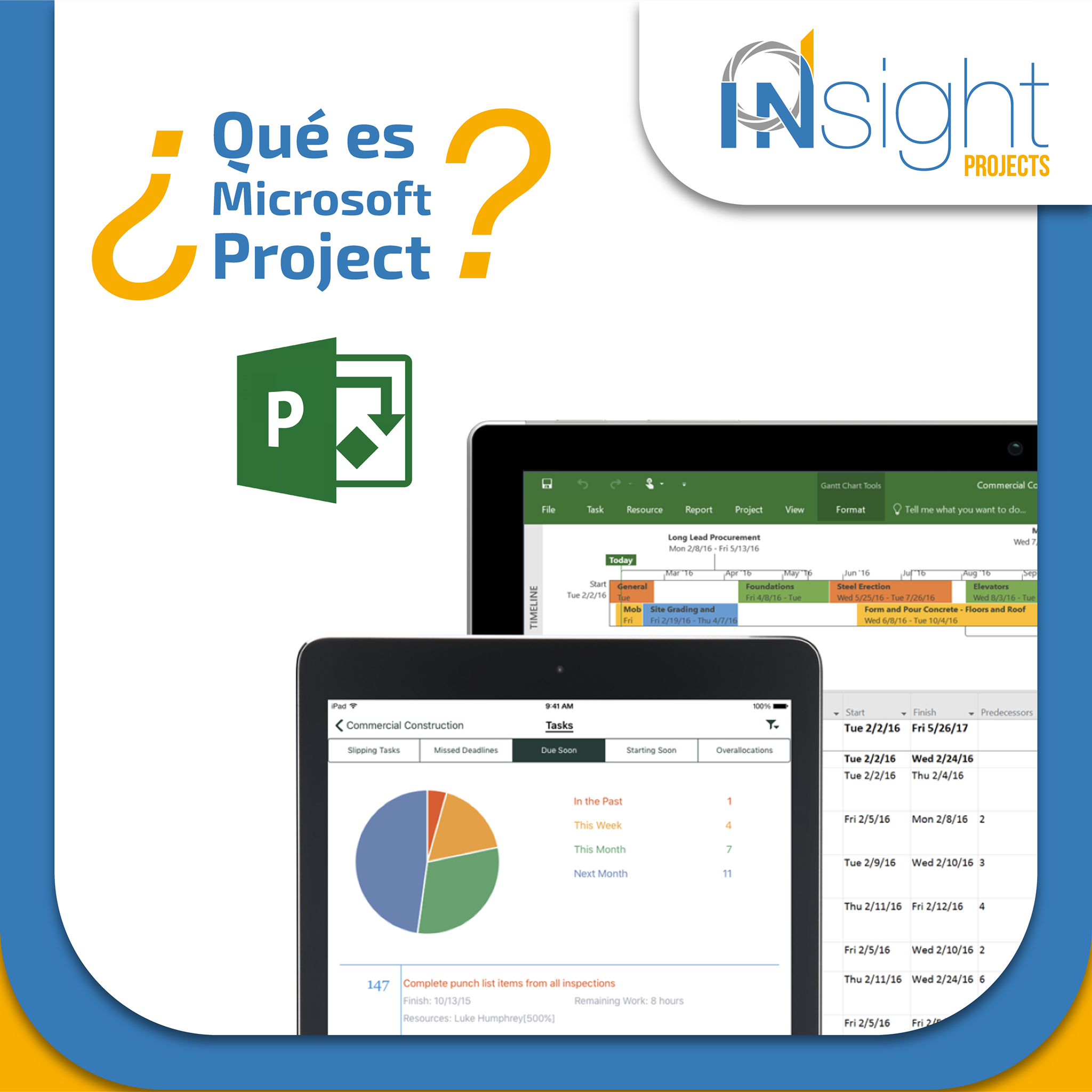 ¿Conoces la herramienta Ms Project? Si... - Insight Projects