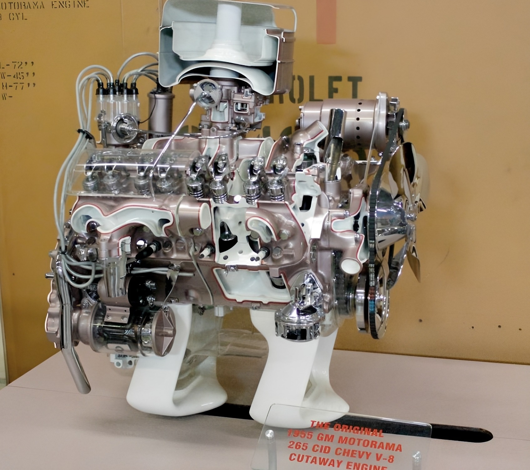 I Love - 1955 General Motors Motorama 265 Cid Chevy-V-8 Cutaway Engine ...