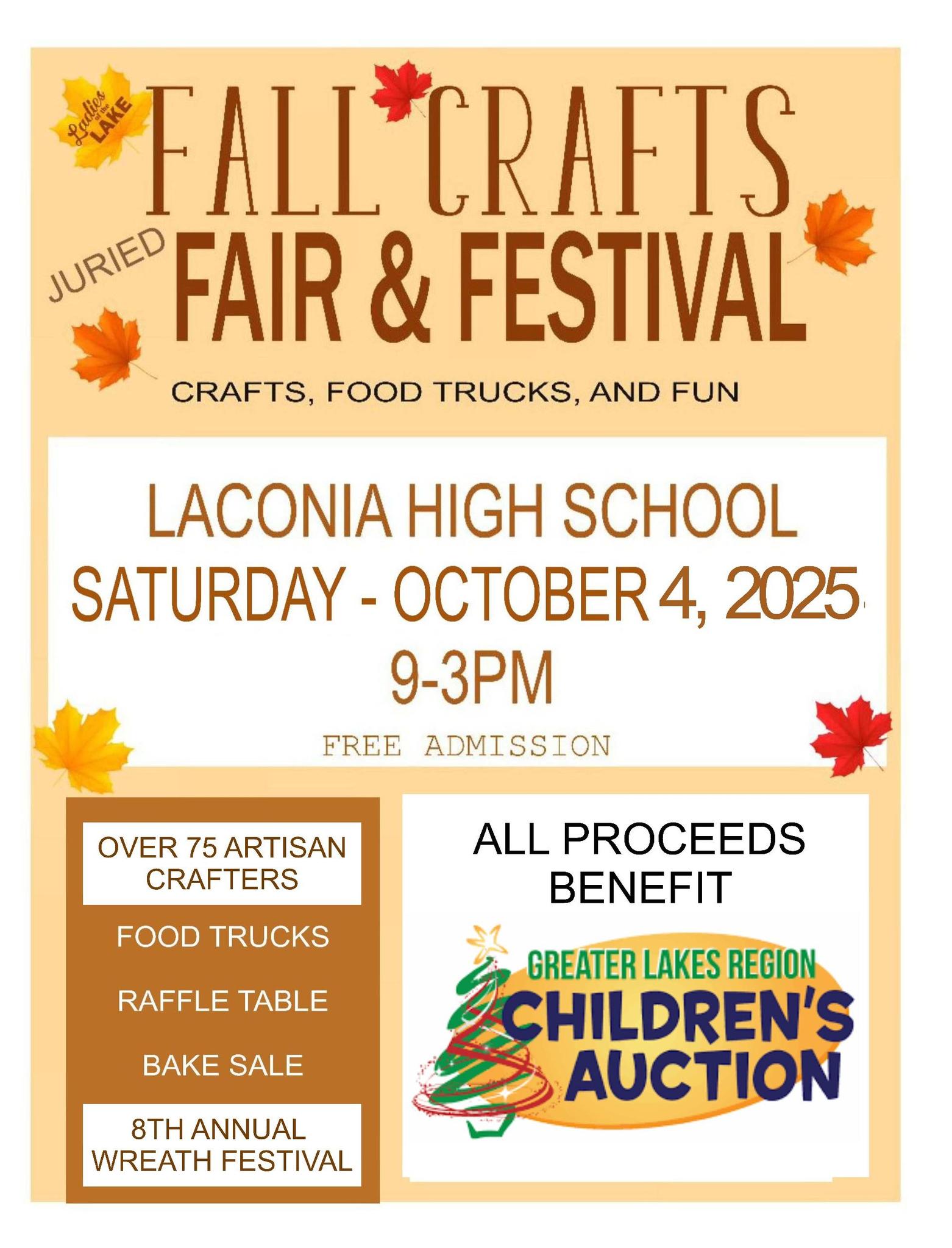 Ladies of the Lake Fall Crafts Fair and Festival