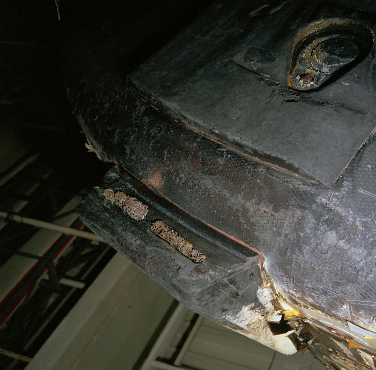 Interstellar - (9 Nov. 1967) --- Close-up view of the charred heat ...