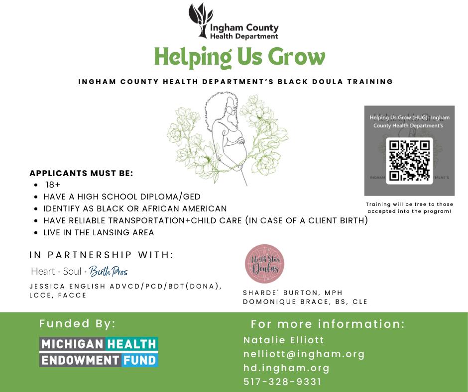 Ingham - The Helping Us Grow (HUG) program is looking for individuals ...