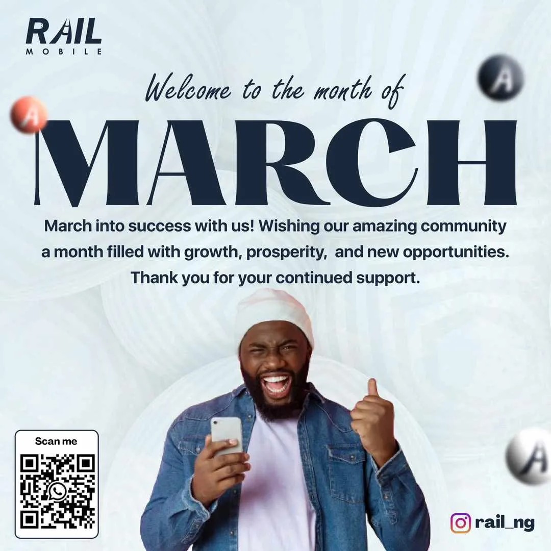 Rail Mobile - Happy New Month ! Marching into March with...
