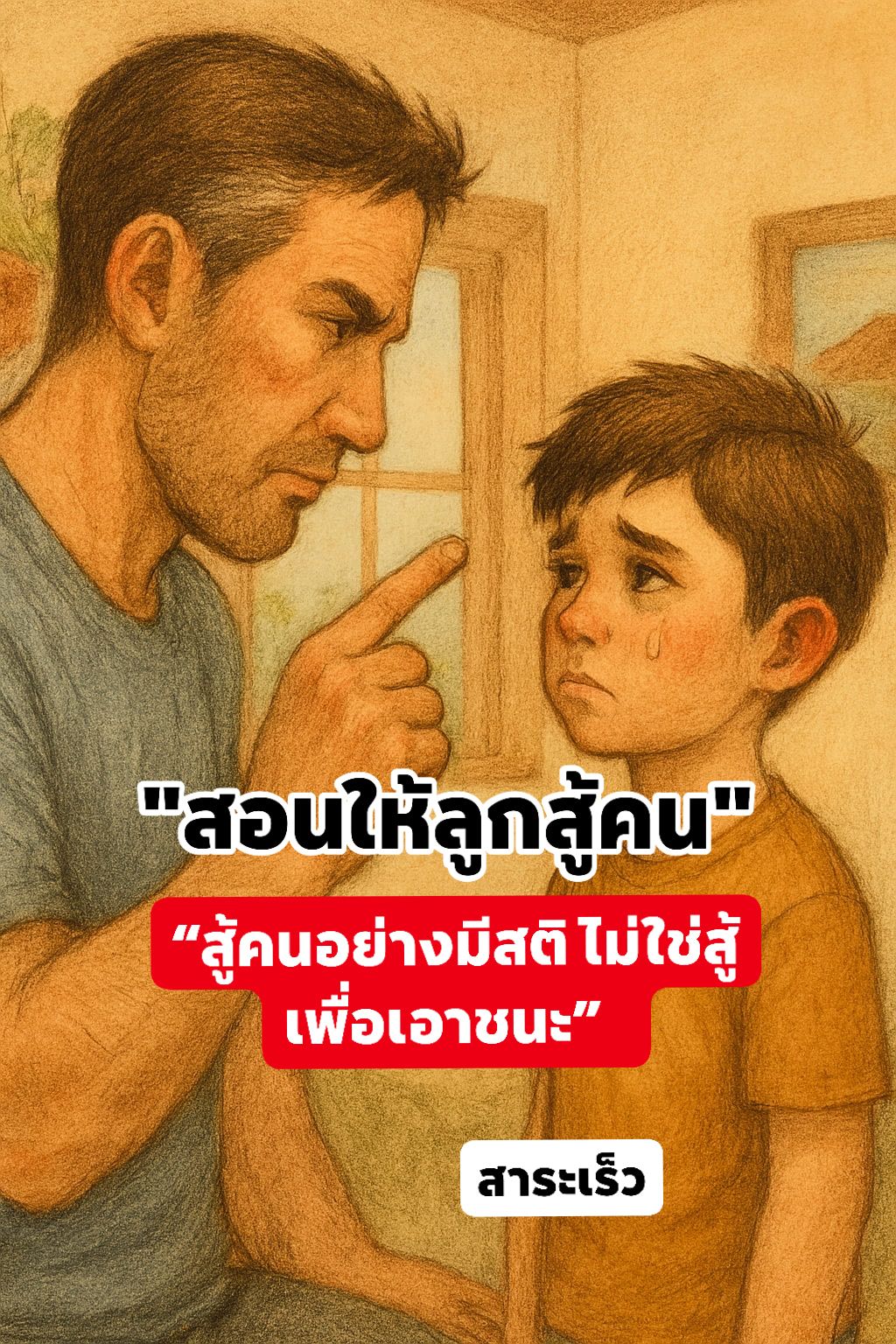 สาระเร็ว - 👶 สอนให้ลูก “สู้คน” ไม่ใช่สอนให้ดื้อ...แต่สอนให้กล้ายืนหยัด ...