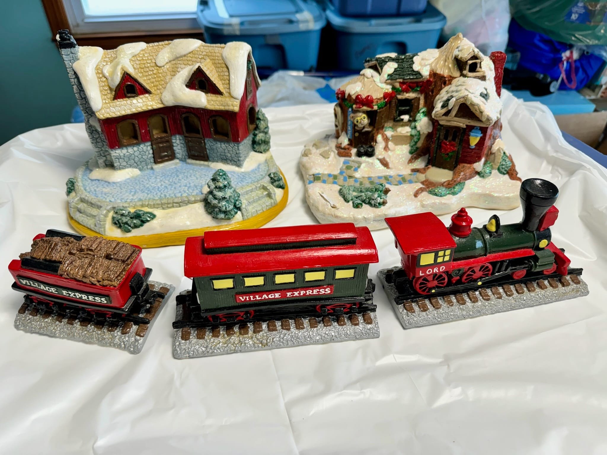 Moments In Time Resin Christmas Village Building - Breakfast Nook With LED Lights & Christmas Music, 9.5"H Battery Operated