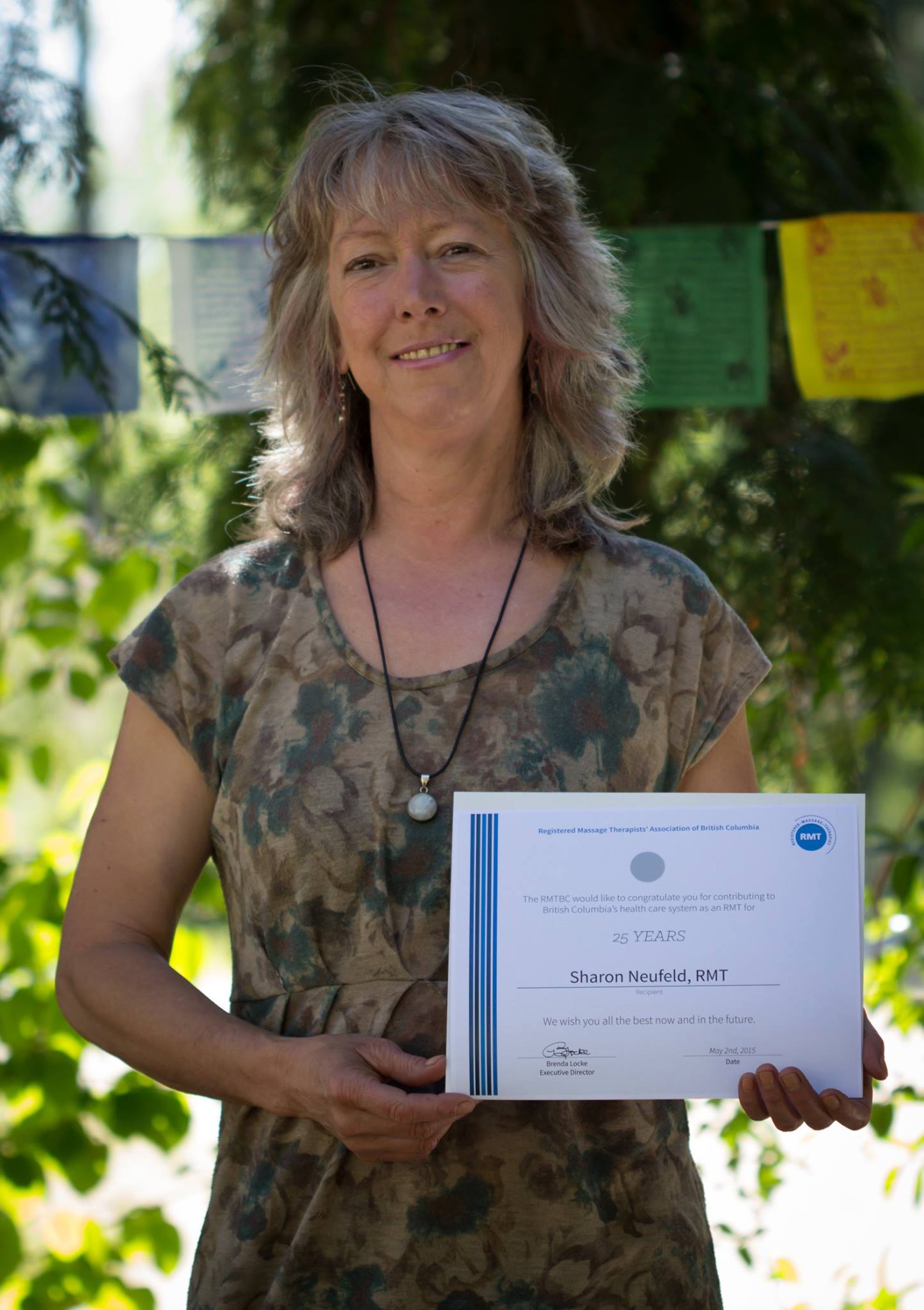 Forest - Sharon Neufeld has just received her 25 year award as an RMT ...
