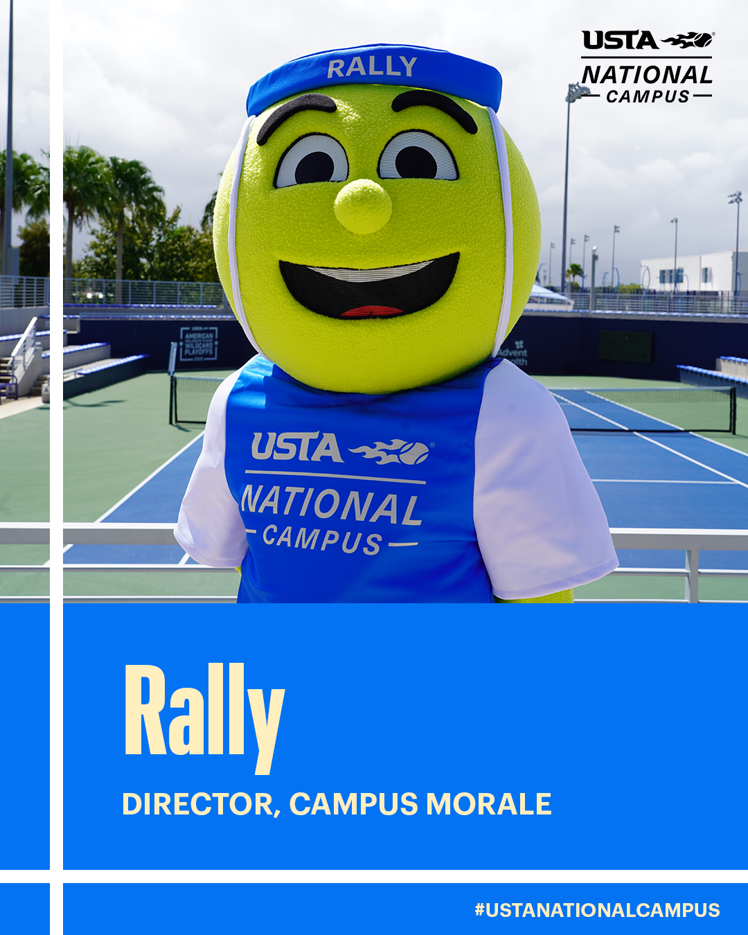 USTA - Meet Rally, the official mascot of the #USTANationalCampus ...