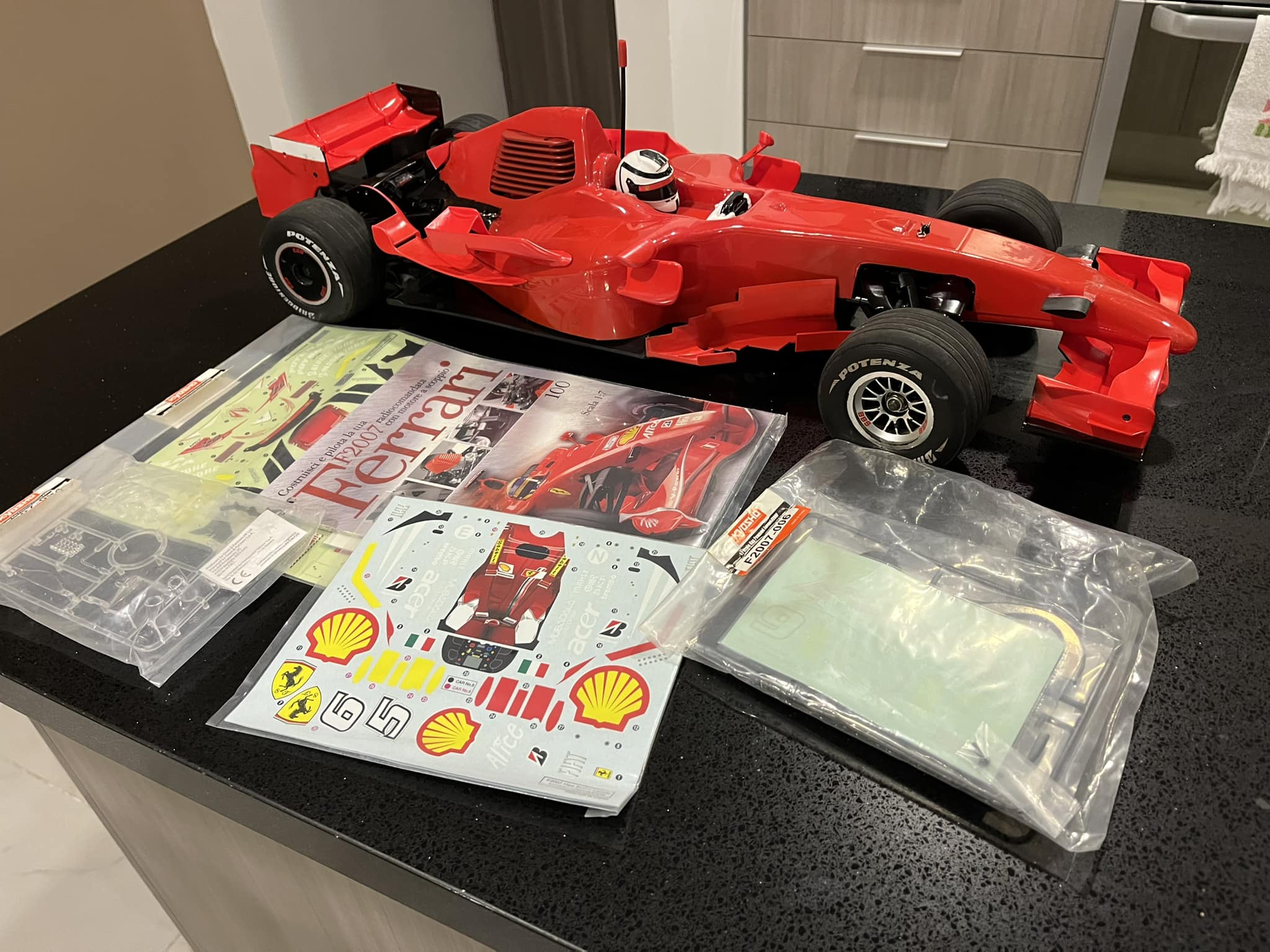 The DeAgostini Kyosho F2007 1/7 almost complete! 🏎️🏁