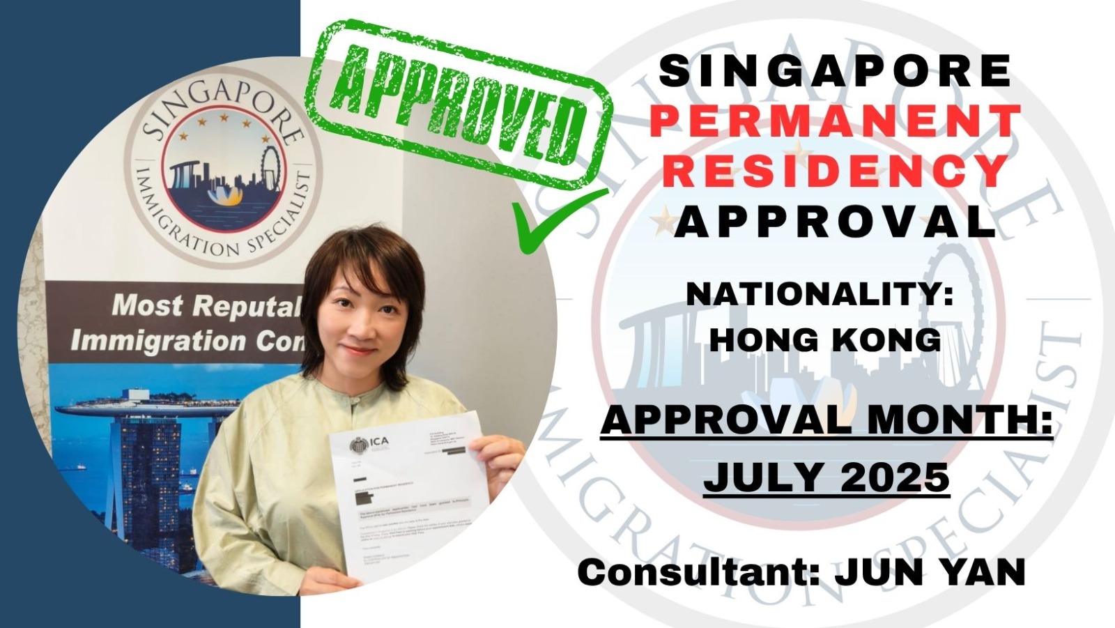 Singapore - PR Approved! 🎉 We’re thrilled to announce that another one ...