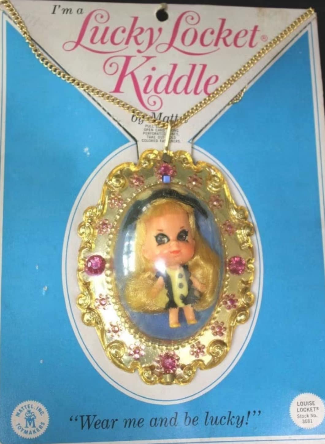 1966 Lucky Locket Kiddle by Mattel 🩵