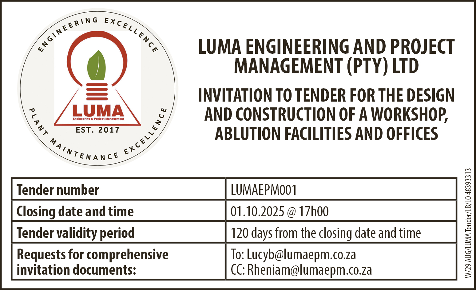 In Witbank | Sponsored Content | Luma Engineering and Project ...