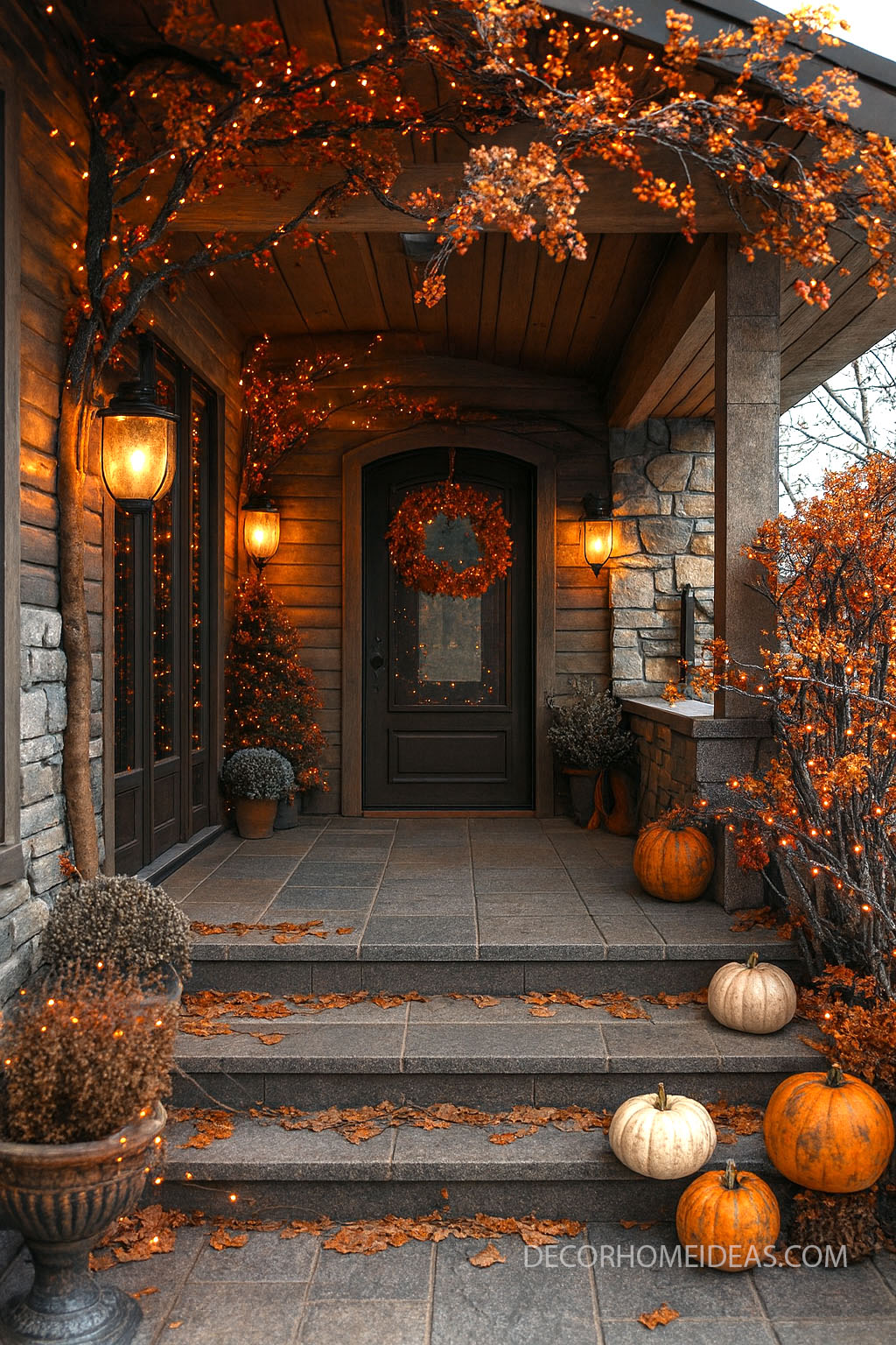 Decor - Step into the season with this inviting rustic fall porch ...