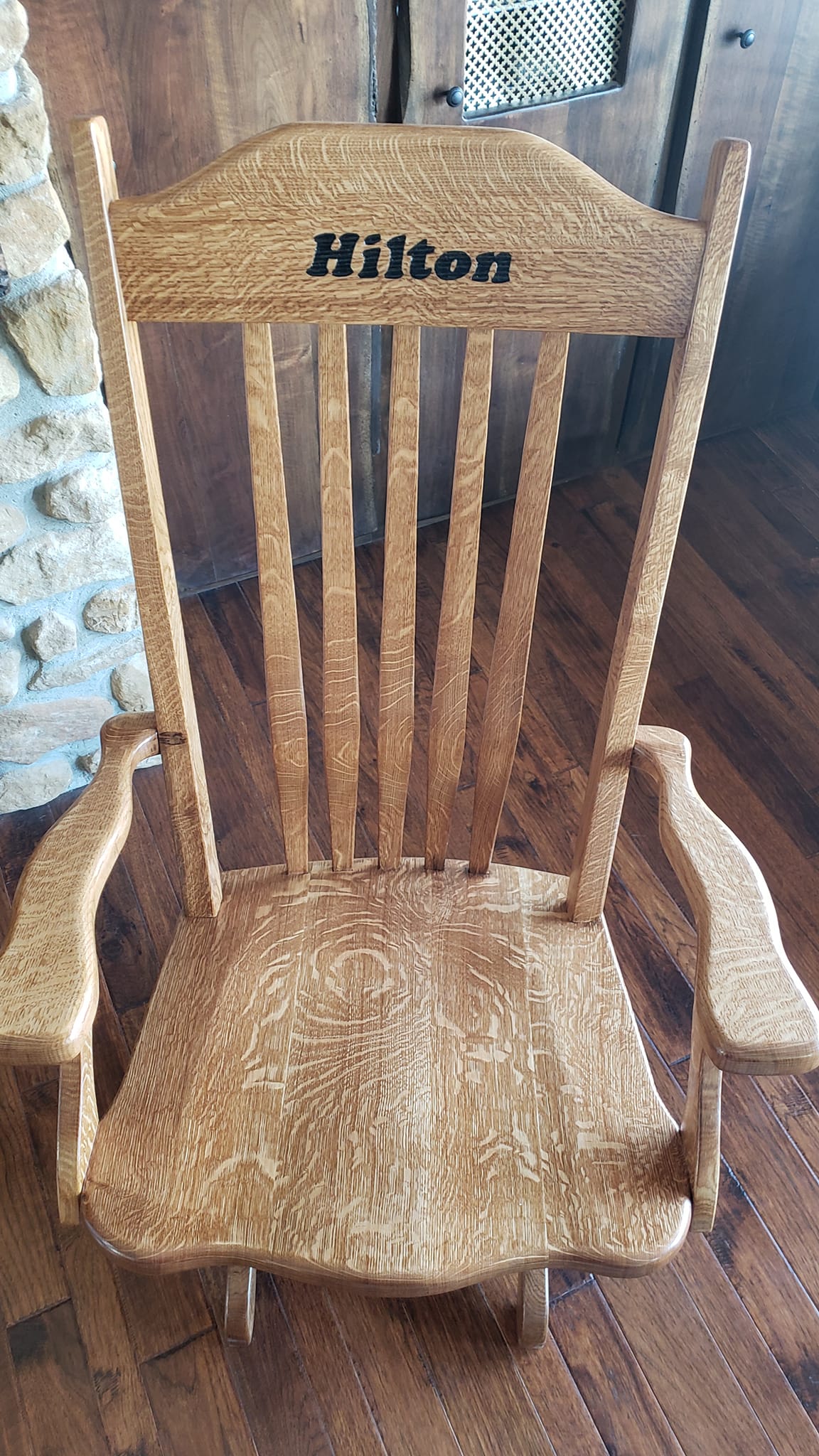 Each of my sons received a quartersawn oak rocker, hand made by dear ...