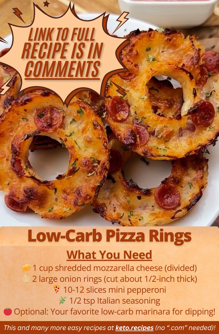 Keto - These low-carb Pizza Rings are everything you want from pizza ...