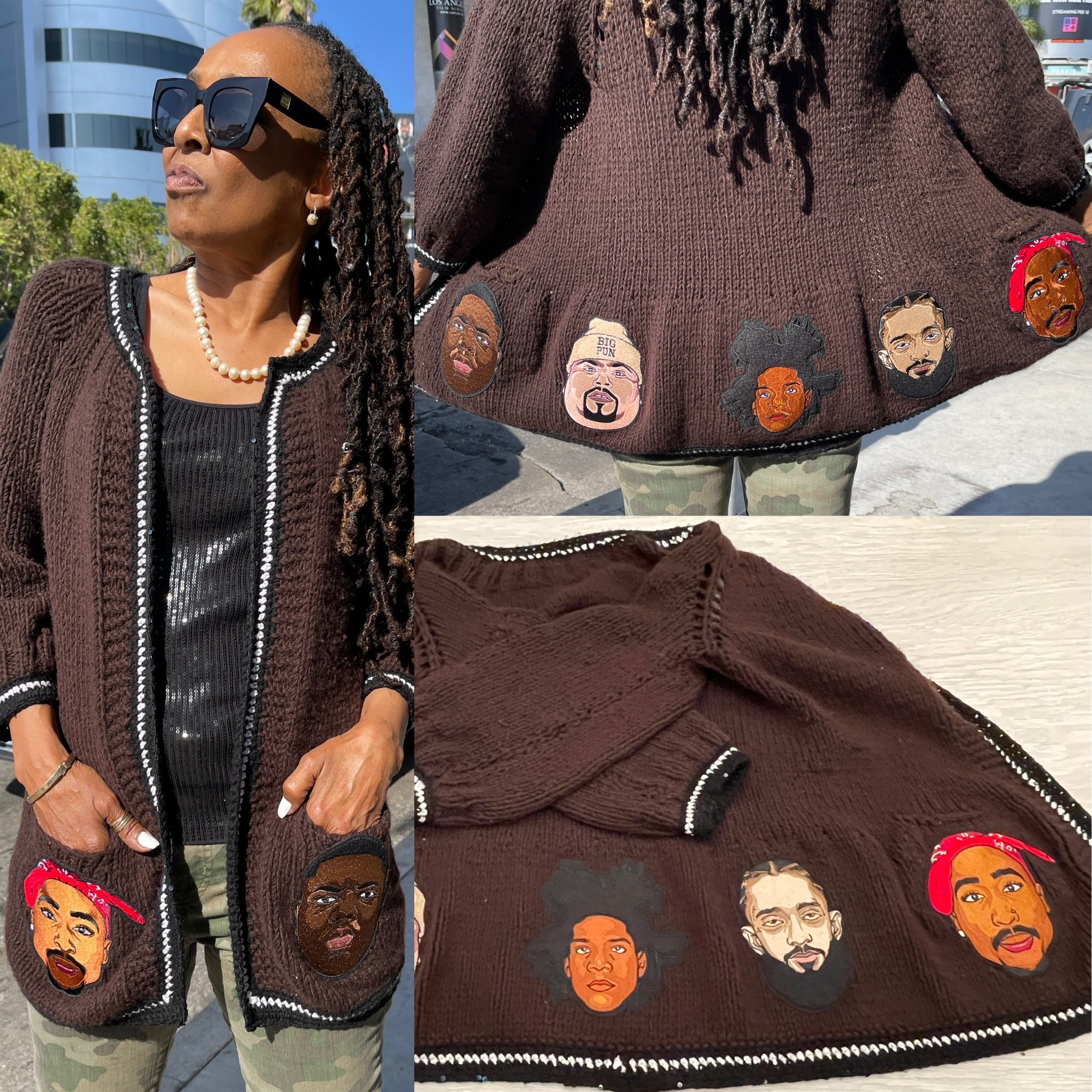 Jay-Z's 1 of 1 patchwork sweater crafted by Asaka Fushimi from