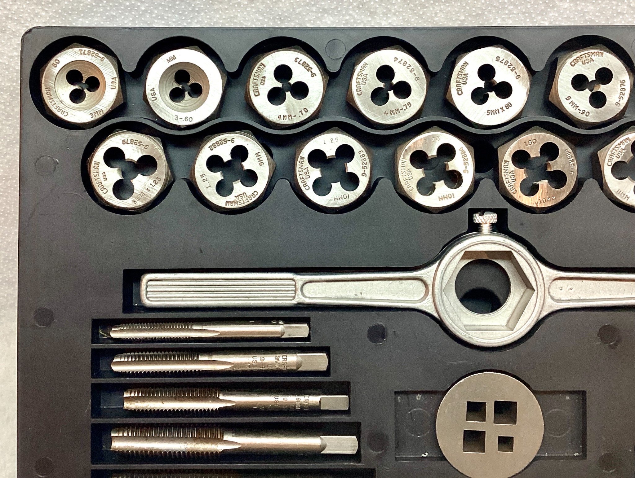 Craftsman Metric Tap & Die Set 9 52344 – 37 pc - Taps & Dies 