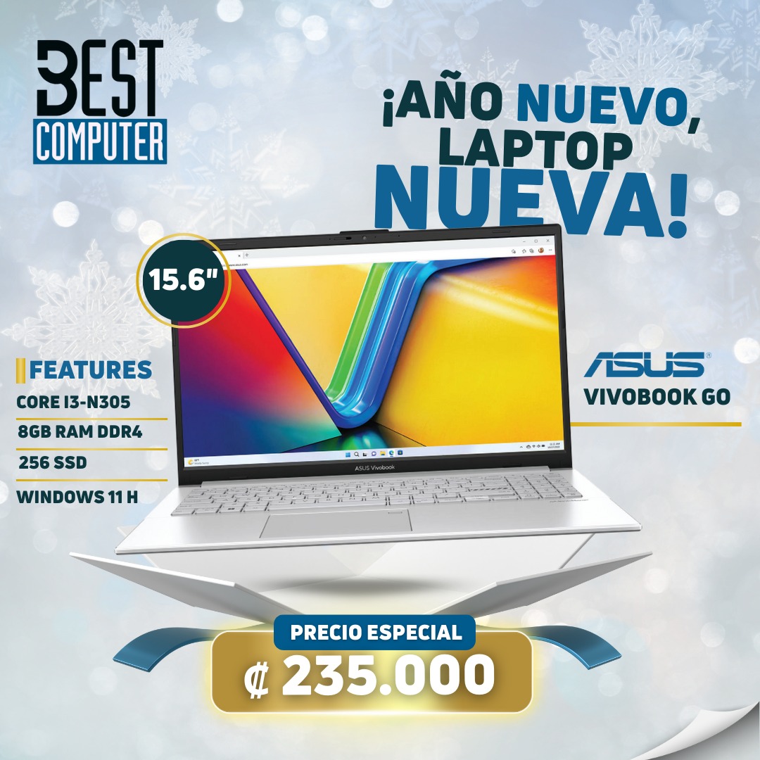 Best - LAPTOP ASUS VIVOBOOK GO ☑️ • Laptop Nueva ☑️ • Procesador Intel ...