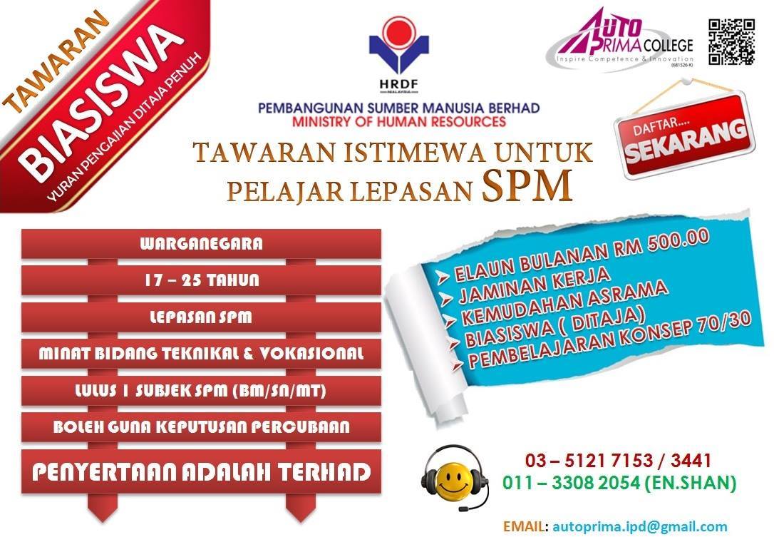 AUTO - BIASISWA PENUH (PERCUMA) TAJAAN PEMBANGUNAN SUMBER MANUSIA (PSMB ...