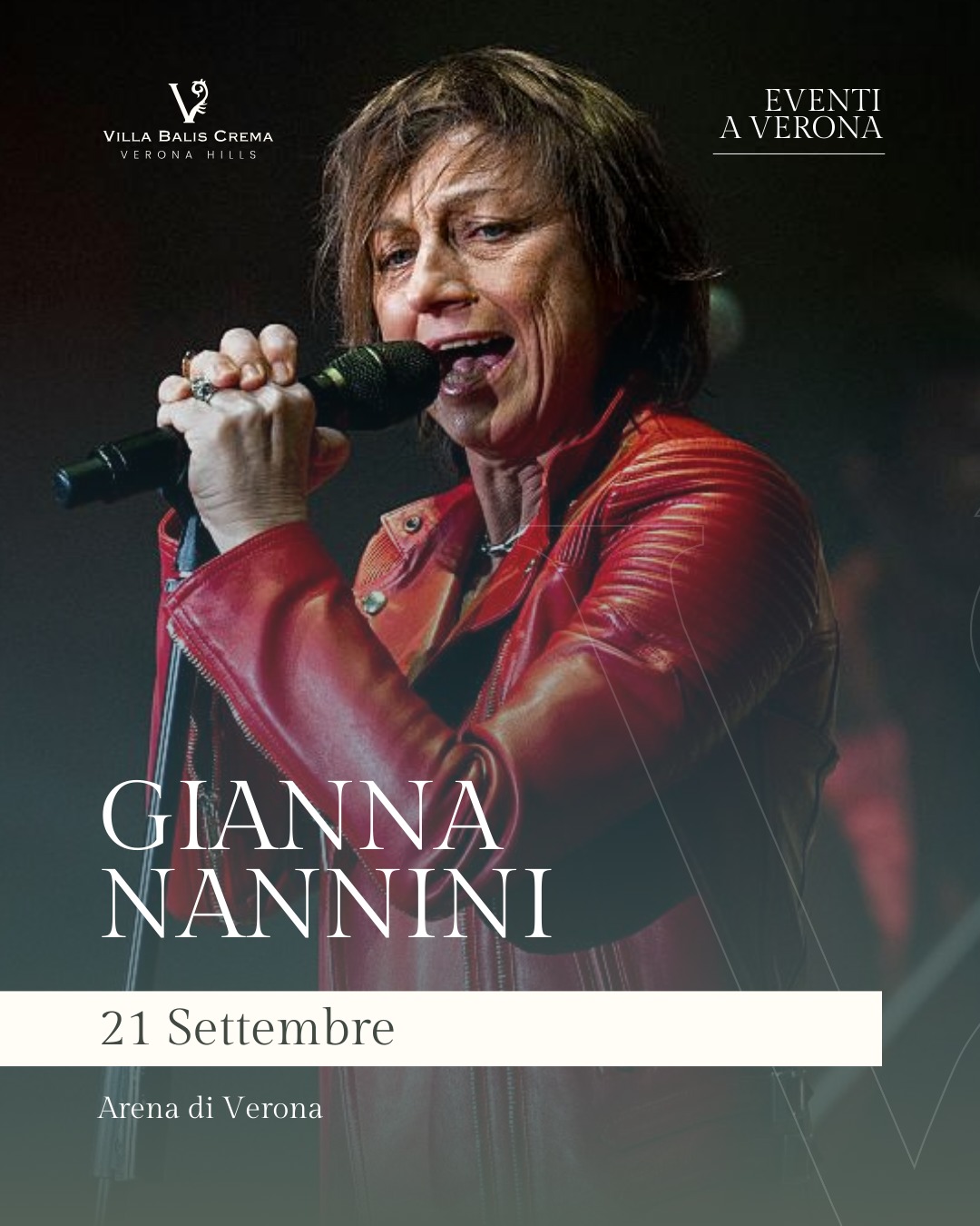 Villa - 🎤 Il 21 settembre 2025, la voce di Gianna Nannini risuona nell ...