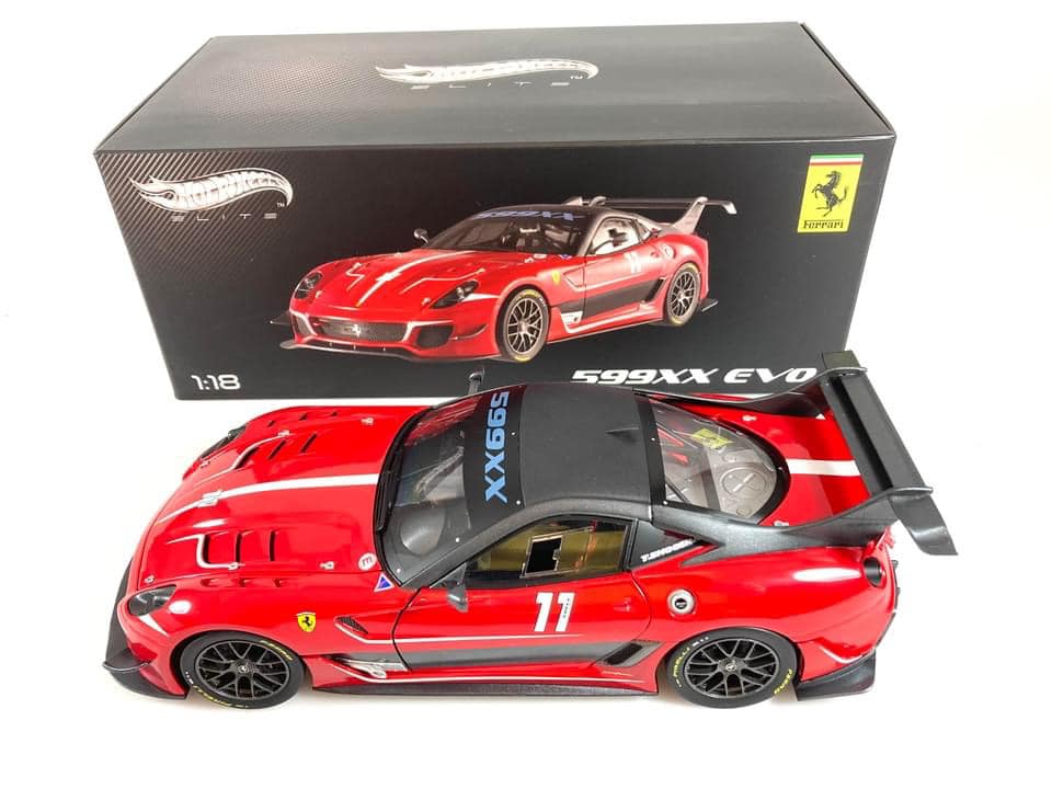 【レア美品】1/18 マテル フェラーリ 599XX 　ホットウィール ホットウィール エリート フェラーリ 1/18 599XX マテル 極レア Hot