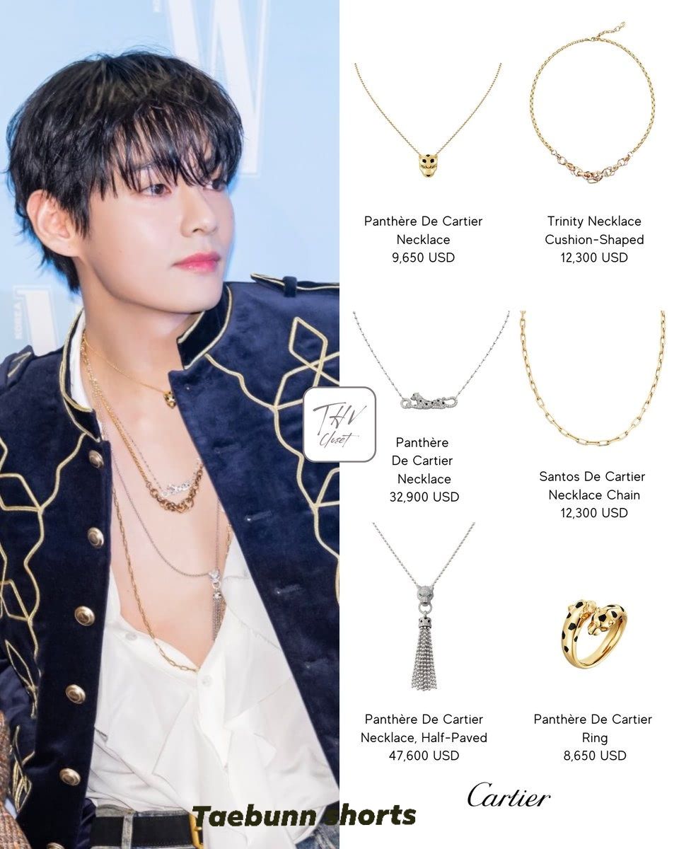 ⭐️ Taehyung's wearing @sallysohnjewelry_official initials