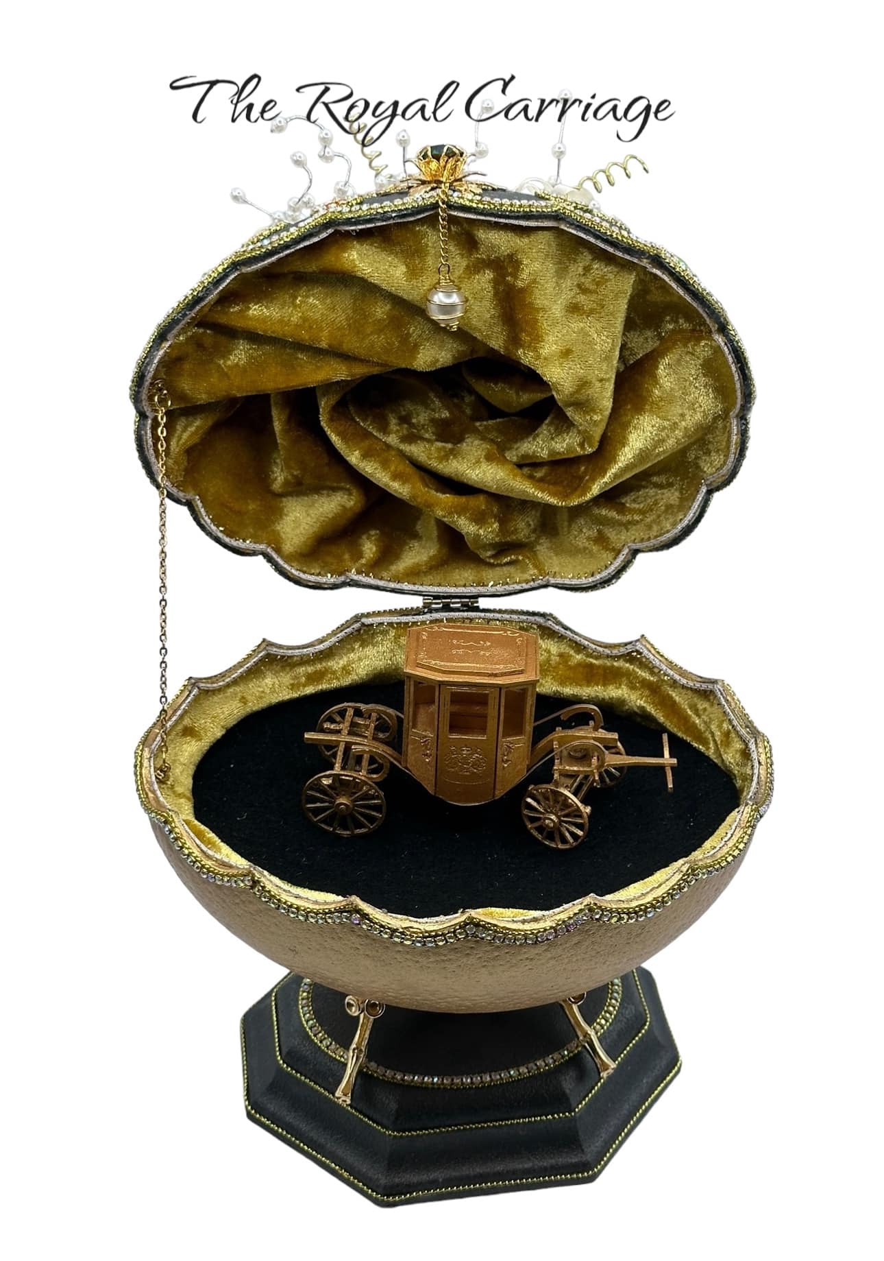 JUJU Palais  エッグ型 小物入れ スワロフスキー JUJU Palais Royal Egg Made with crystals from Swarovski components