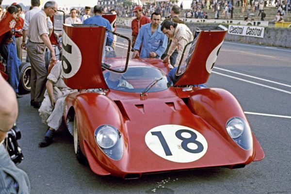 Ferrari 312P at Le Mans 1969. Driven by Pedro Rodriguez and David