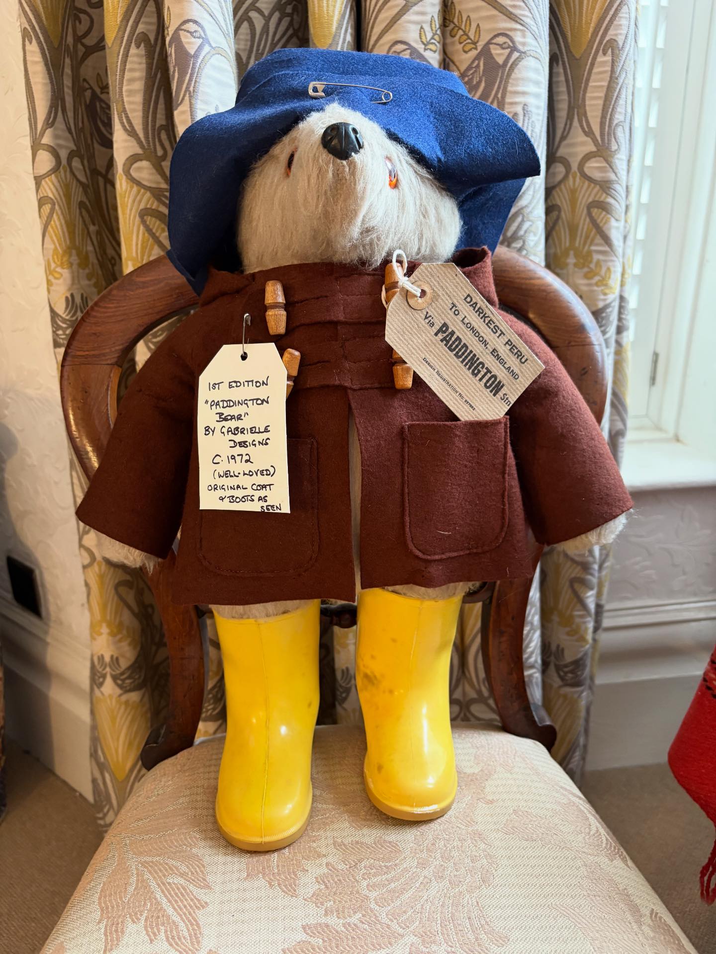 Vintage 1972 Paddington Bear by Gabrielle Designs