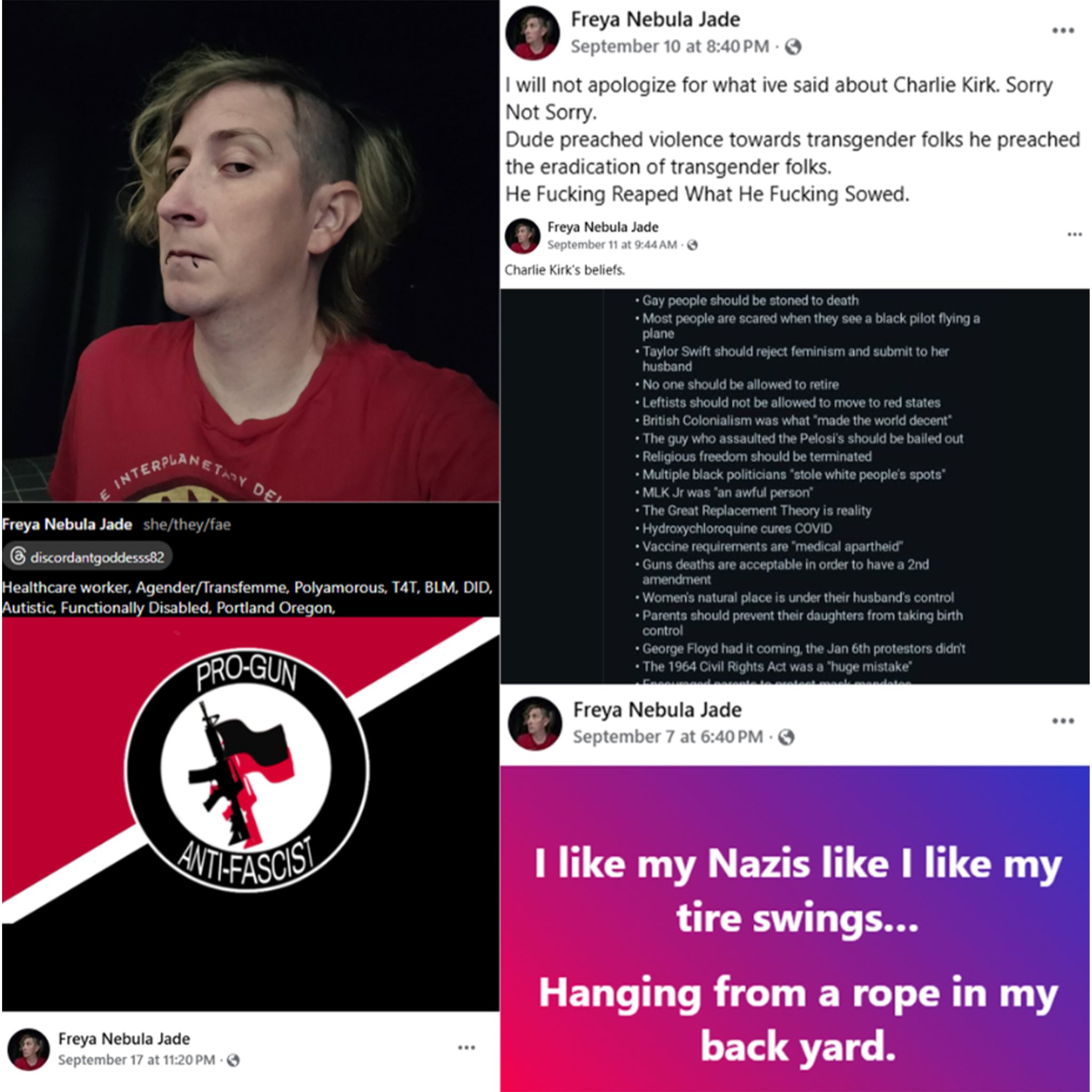 Libs - This she/they/fae antifa person claims to be a healthcare worker ...