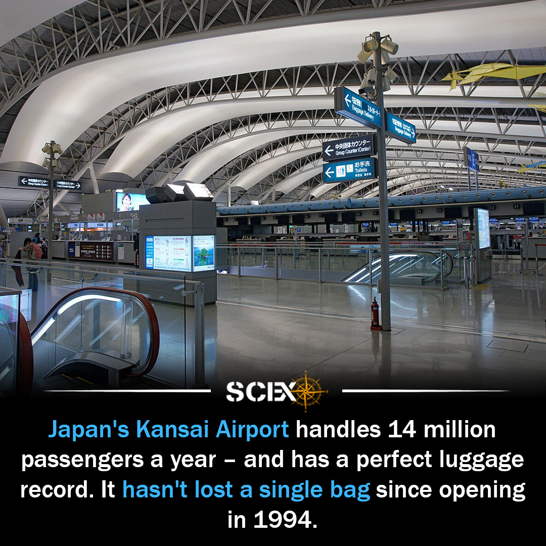 Zero luggage lost: Japan's Kansai Airport keeps 30-year record going