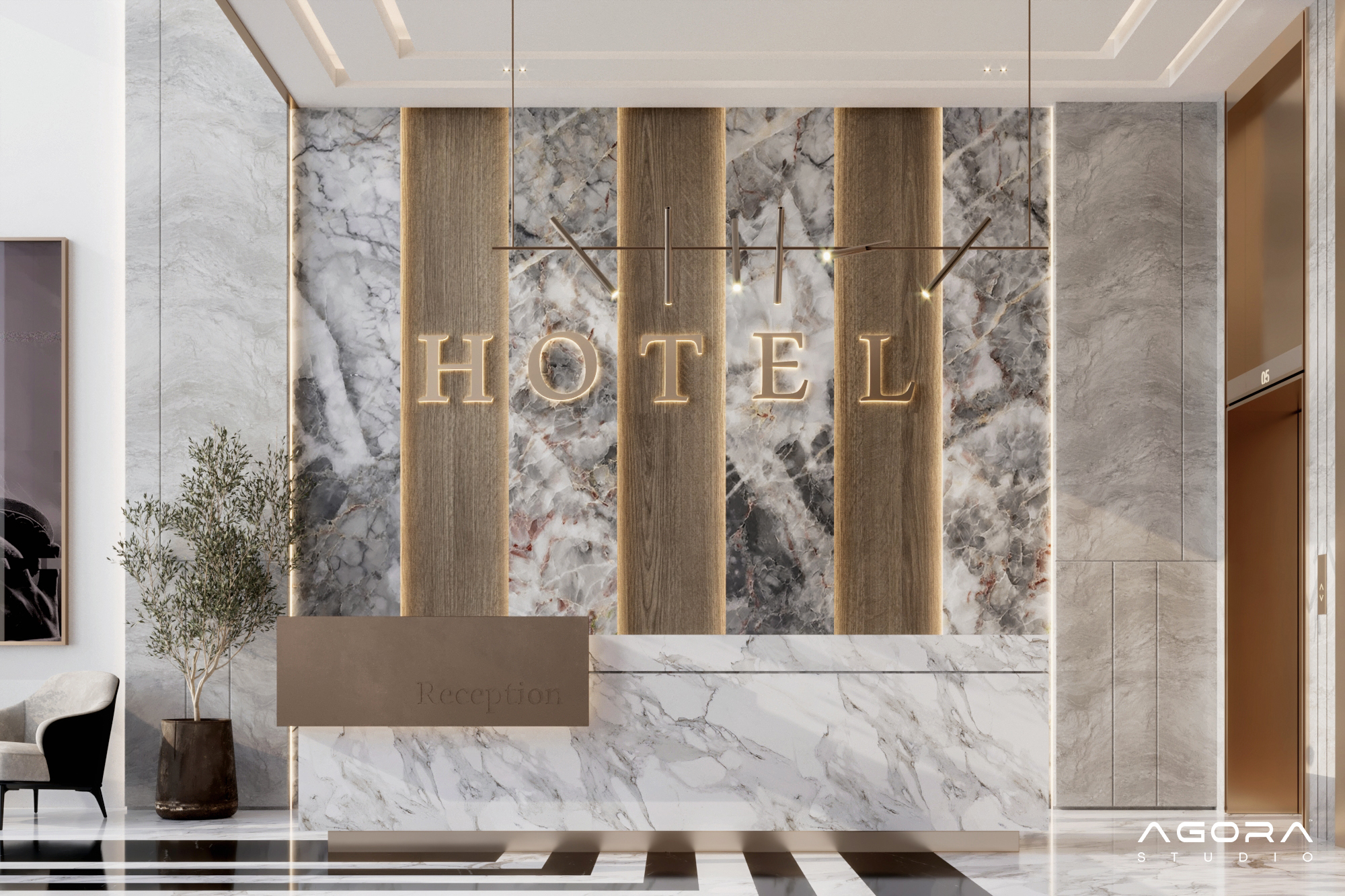 AGORA Studio - MODERN LUXURY HOTEL RECEPTION Luxury... | Facebook