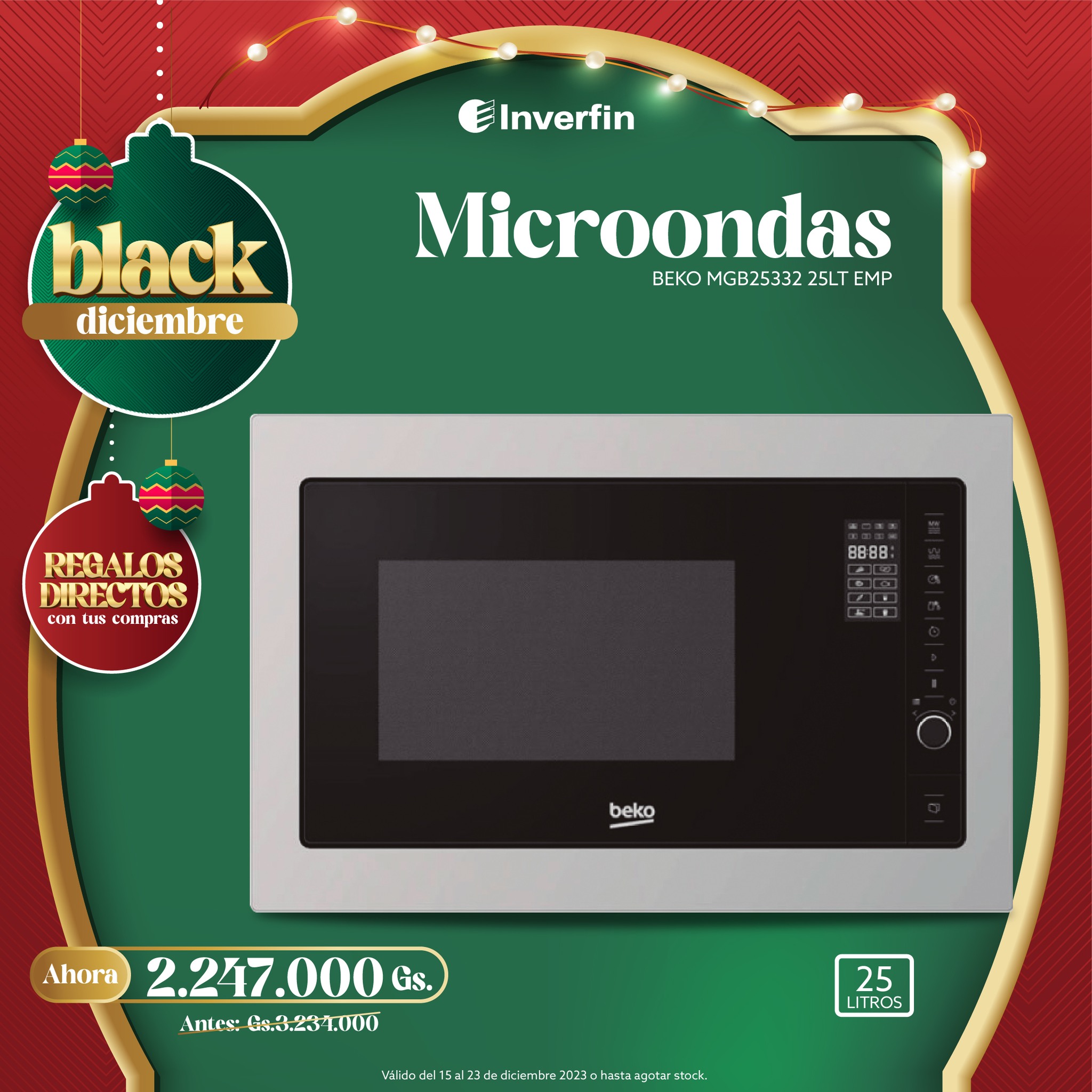 Inverfin - 👀 ☝️ ¡8 funciones de cocina en este Microondas...