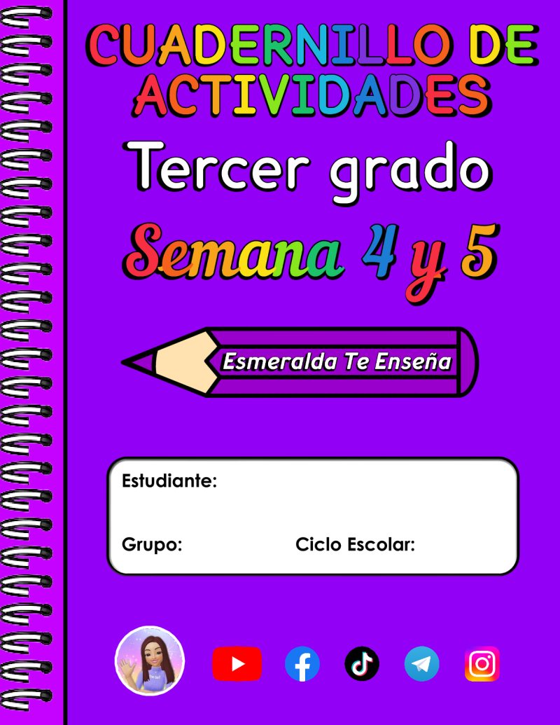 Esmeralda - 📙Cuadernillo de Actividades de Tercer Grado - Semana 4 y 5 ...