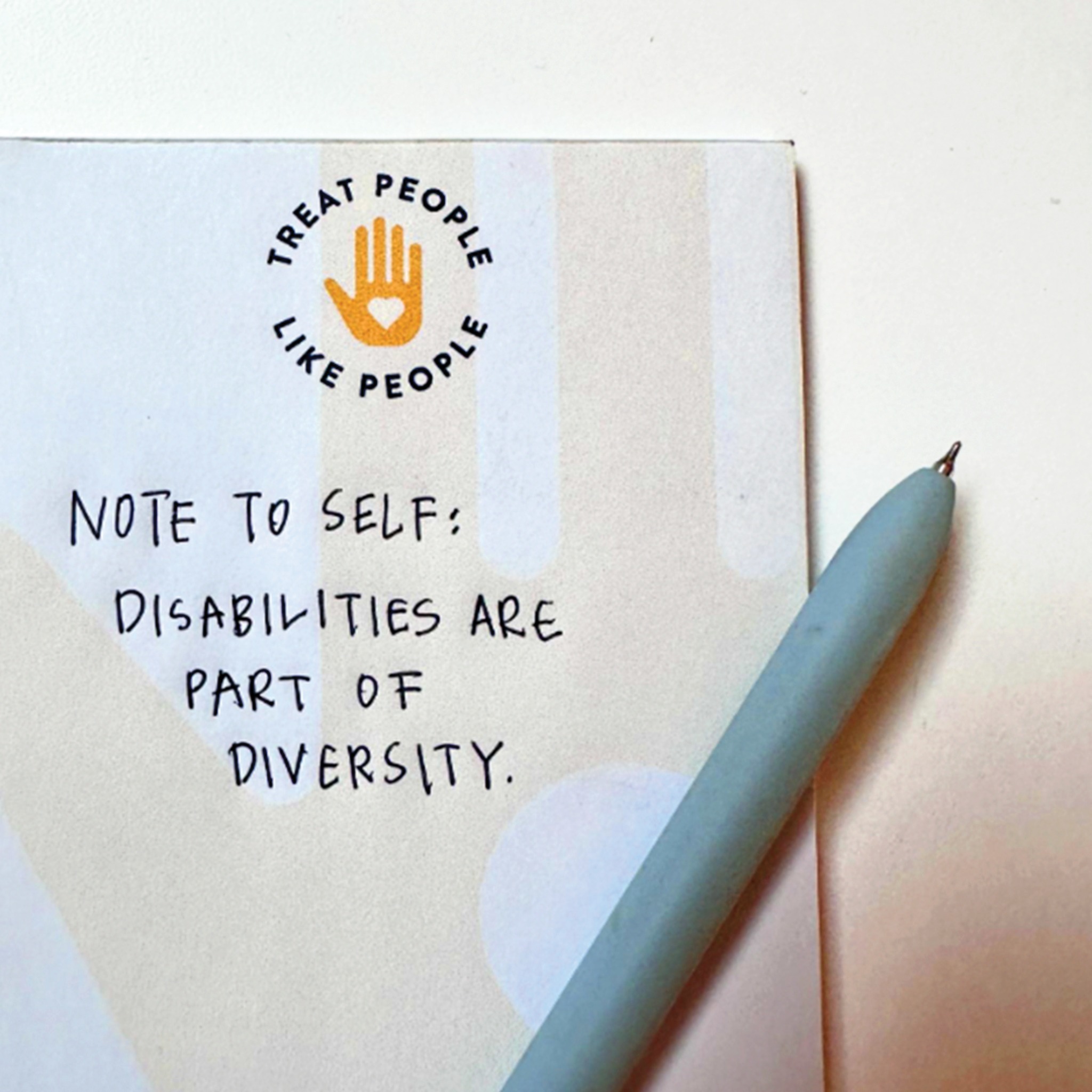 “Note to self: Disability is part of diversity.” This phrase was penned ...