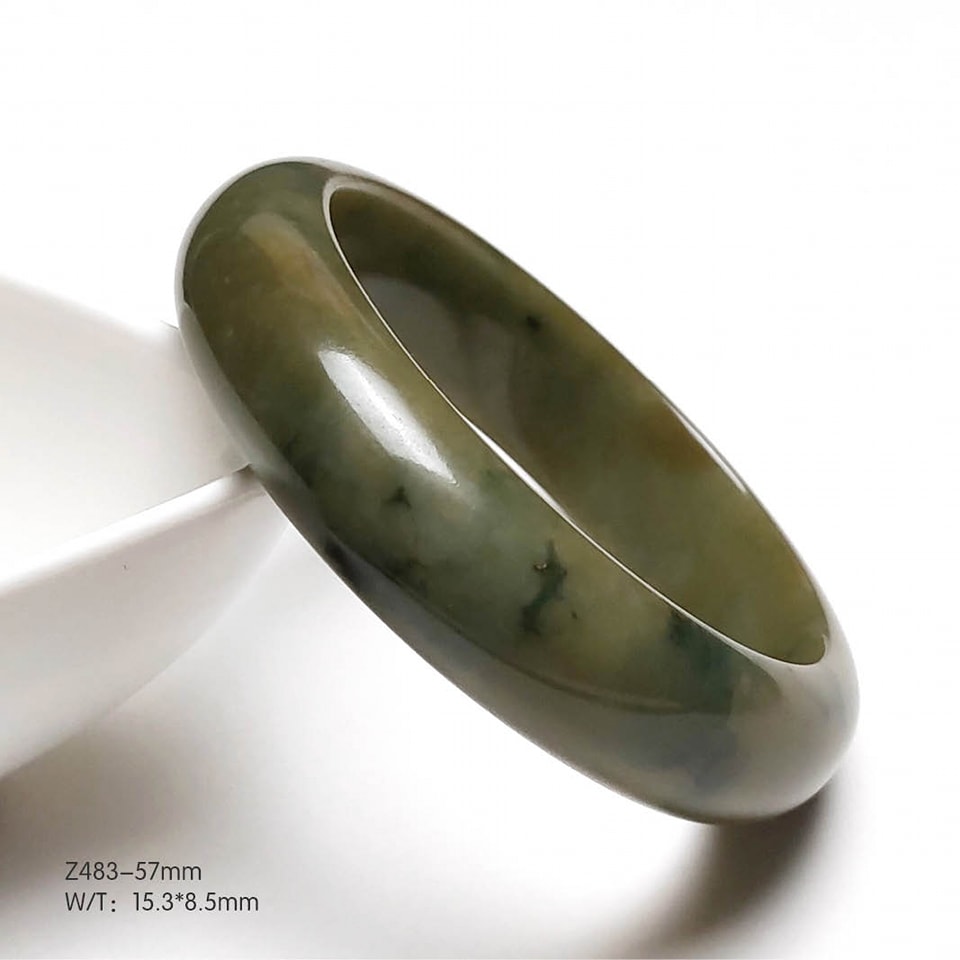 天然翡翠 天然翡翠手镯57mm