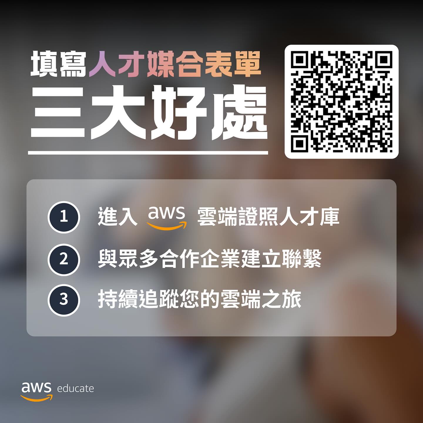 ☁️ 納入 AWS 雲端證照人才庫的絕佳機會 ☁️... - AWS Educate Cloud Ambassador | Facebook
