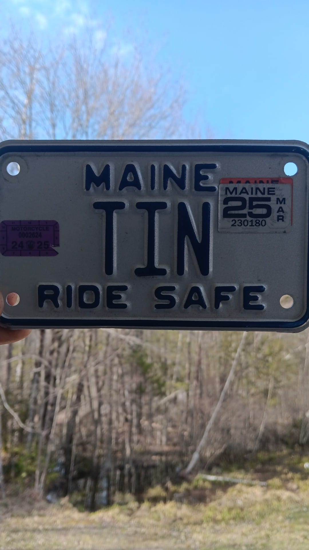 Lost license plate in Waterville Maine?