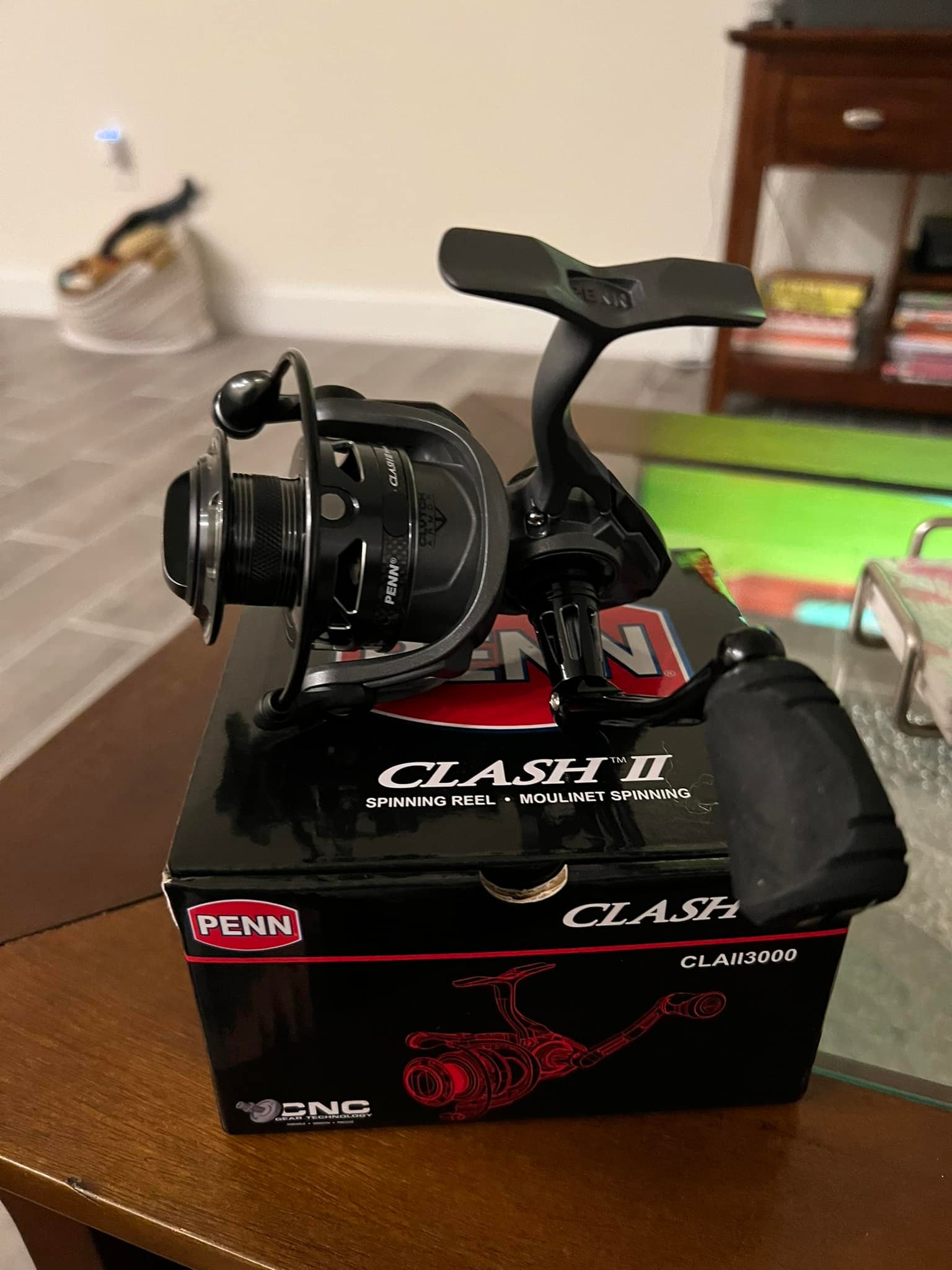 penn cla4000 clash spinning reel II The Hydrophobic Line Roller Bearing Penn Reel Clash 4000 Spinning