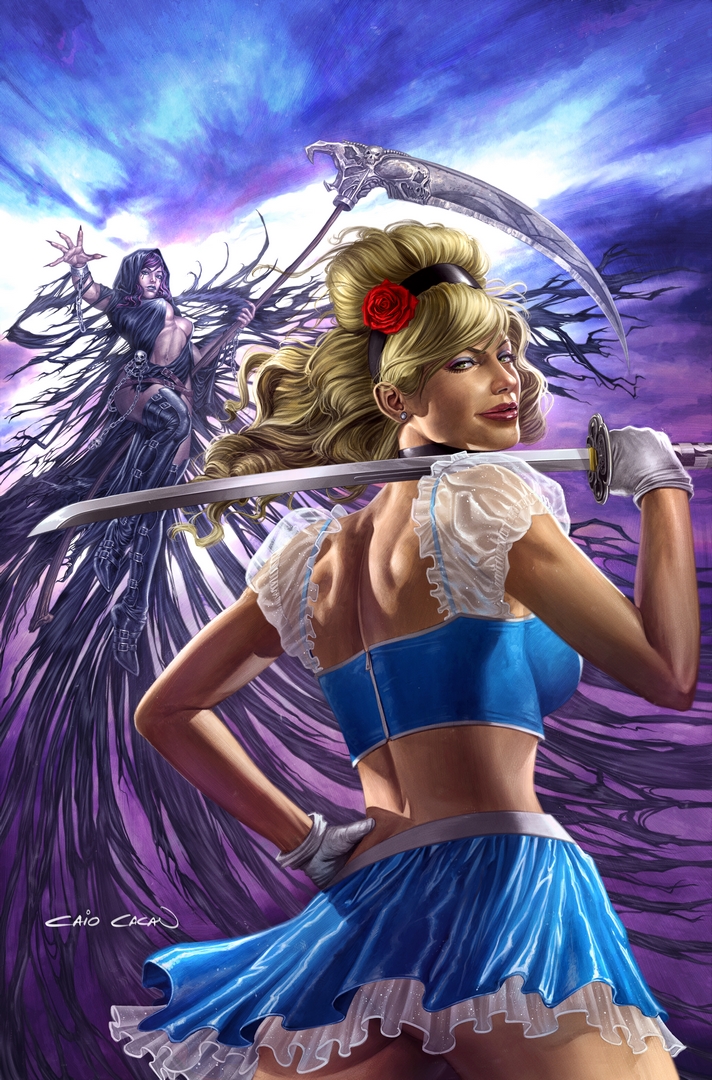 激レア 英雄降臨 THE SEVEN HEROES & CINDERELLA Cinderella becomes princess of death in new Zenescope series