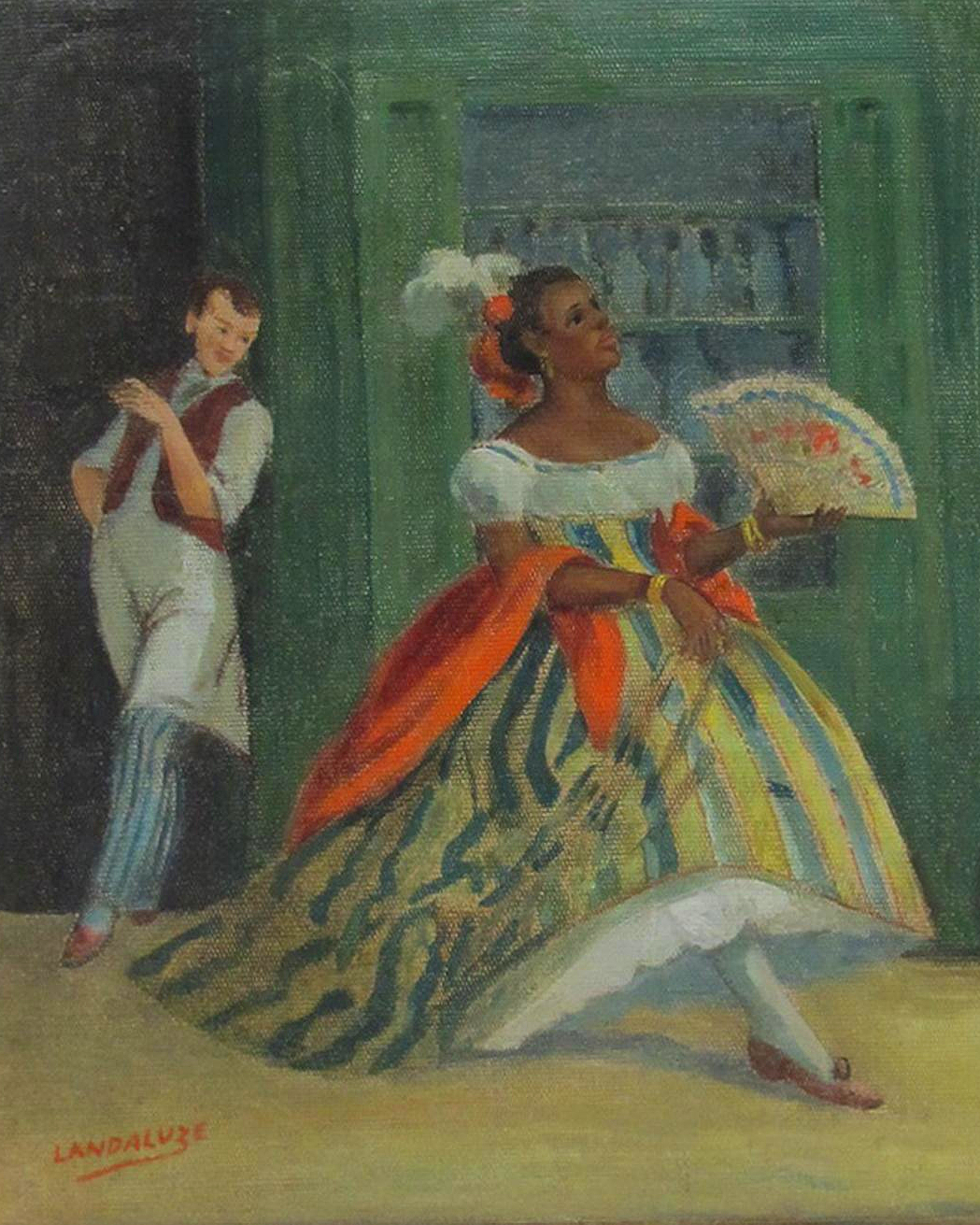 Fashioning - This oil painting is attributed to Víctor Patricio de ...