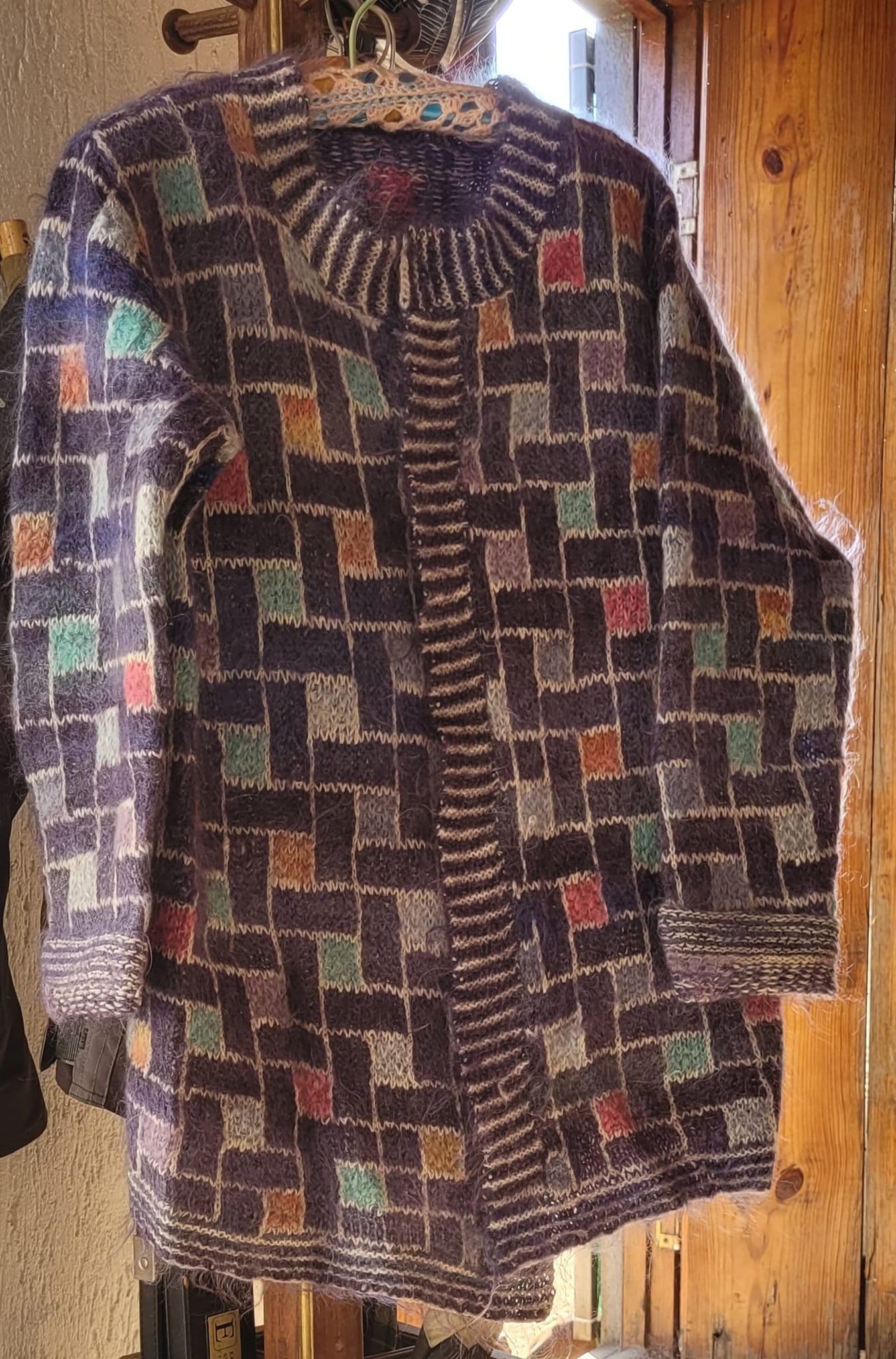 Long, button less cardigan made in Mohair about 10yrs ago display picture 1
