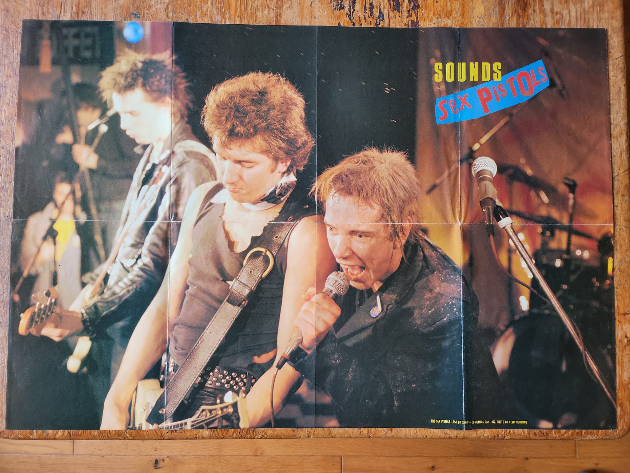 Original sex pistols poster From sounds magazine 1984 Has been 