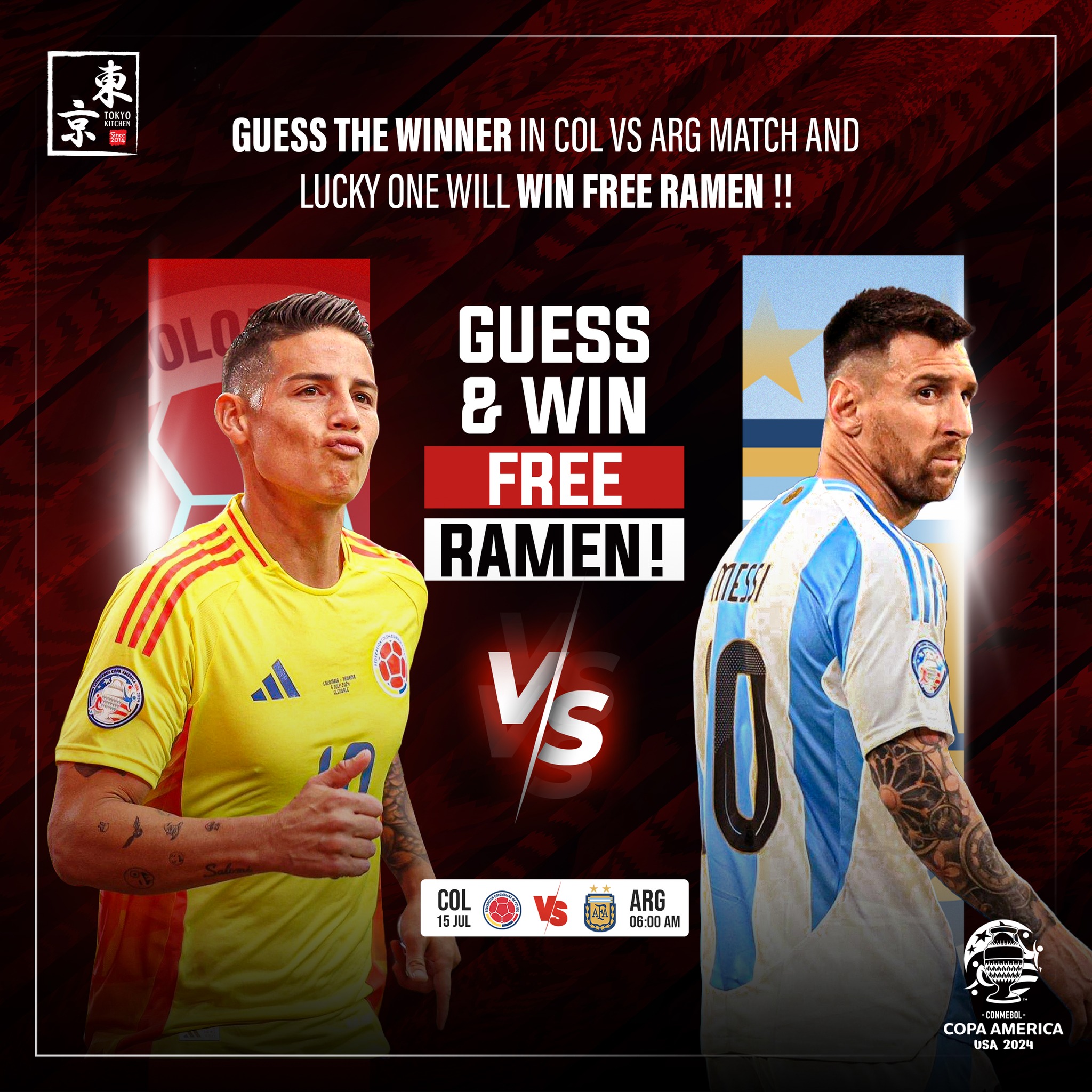 TOKYO KITCHEN - Final showdown! 🥳 Argentina or Colombia