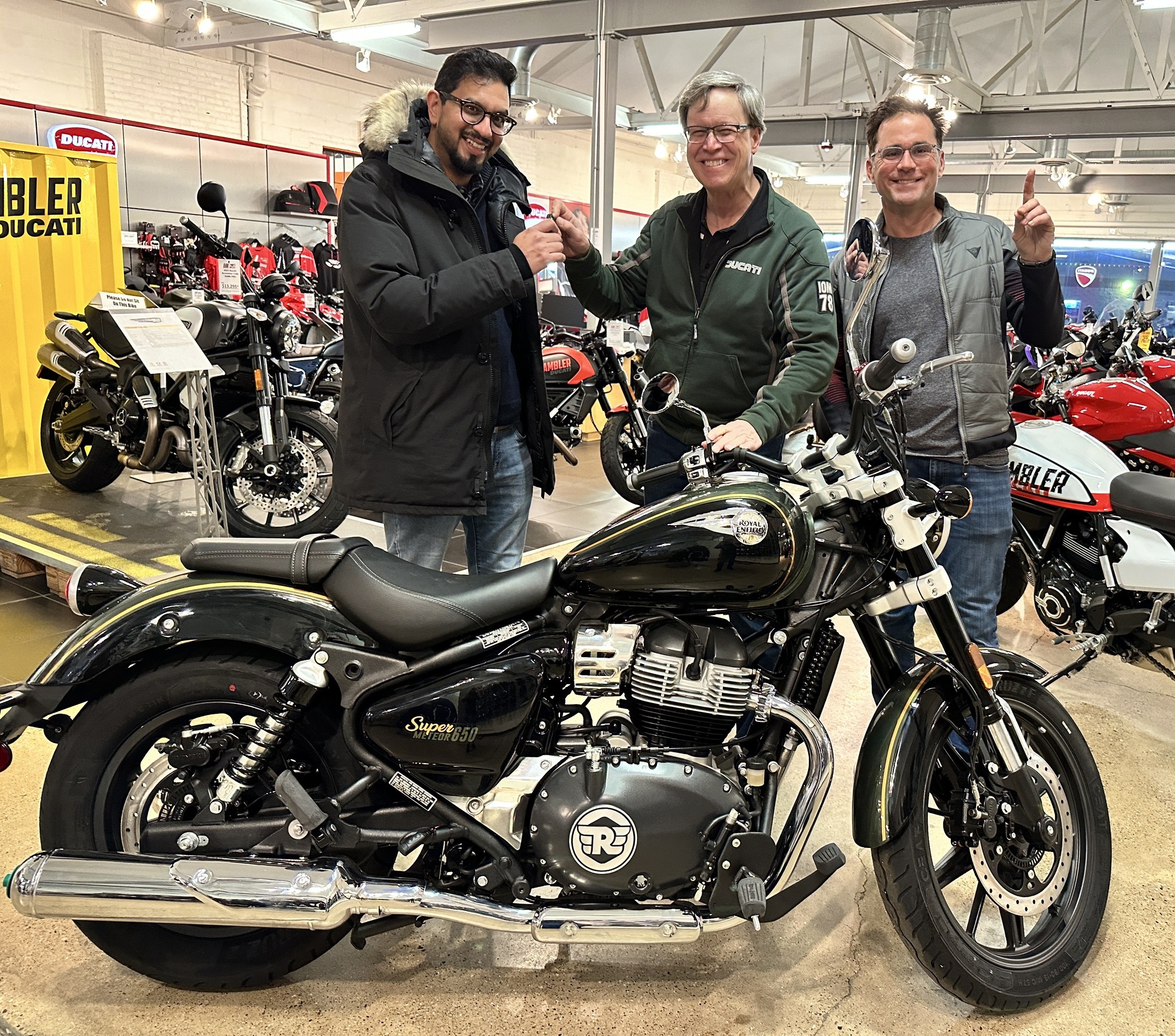 This 2024 Royal Enfield Super Meteor... - Motor Cycle Center