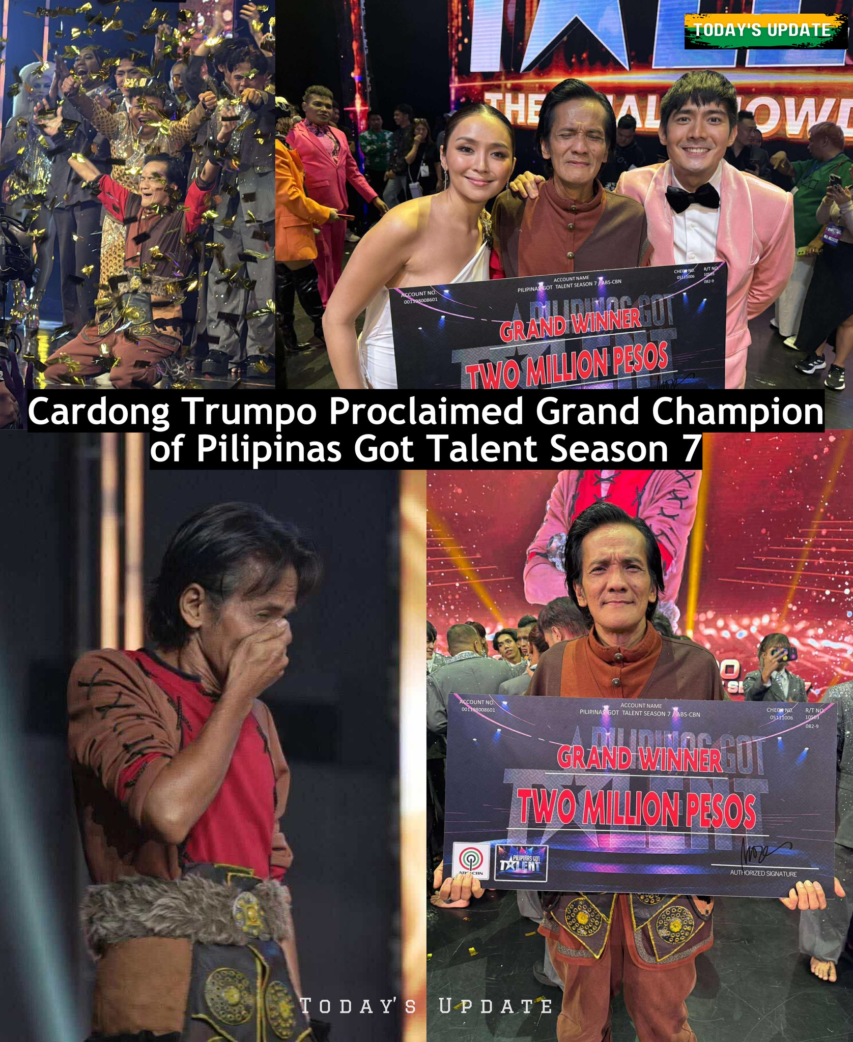 Today's - Cardong Trumpo Proclaimed Grand Champion of Pilipinas Got ...